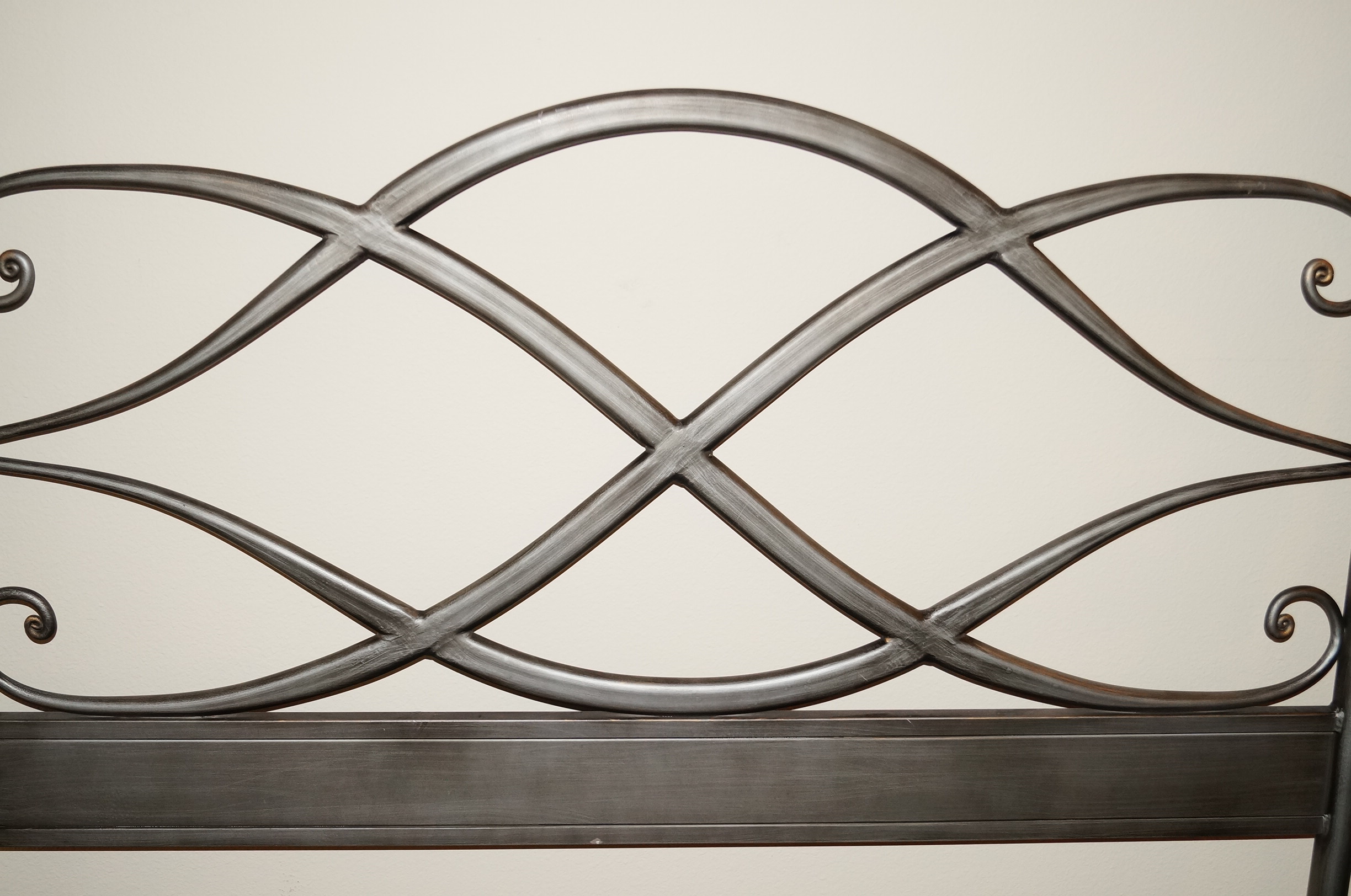 Metal Scrolled Double Sized Head Board