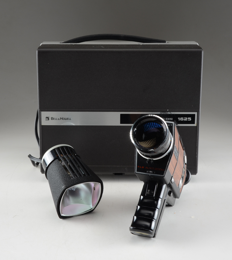 Vintage Sears Super 8 Movie Camera and Bell & Howell Movie Projector