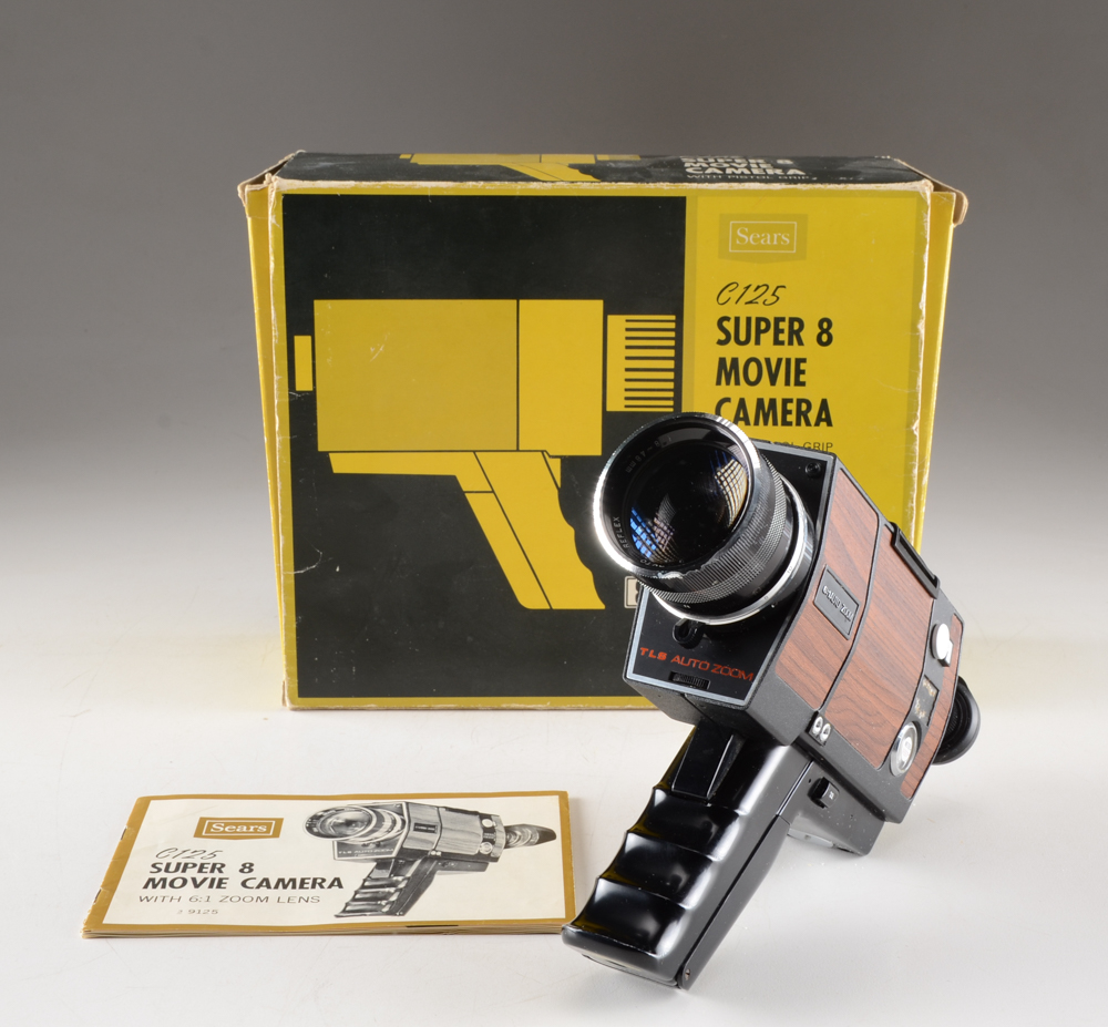 Vintage Sears Super 8 Movie Camera and Bell & Howell Movie Projector