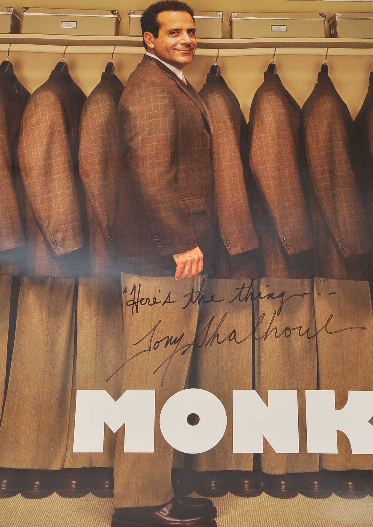 Collection of Signed Memorabilia from Television Series Monk