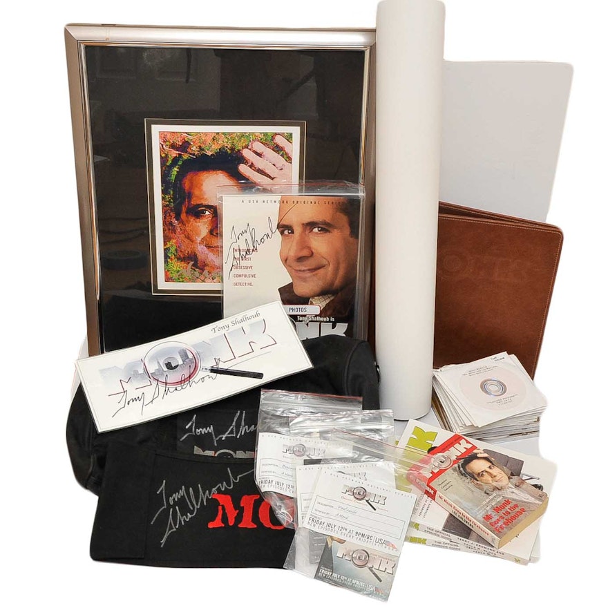 Collection of Signed Memorabilia from Television Series Monk