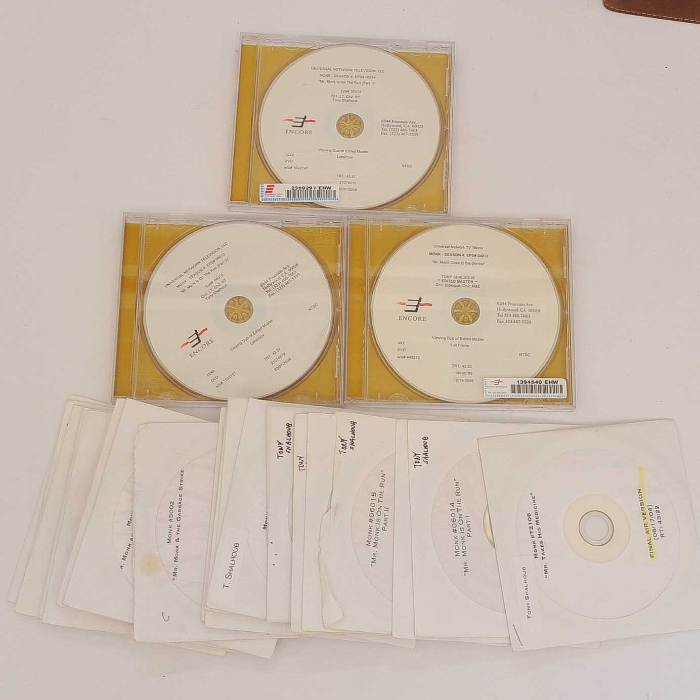 Collection of Signed Memorabilia from Television Series Monk