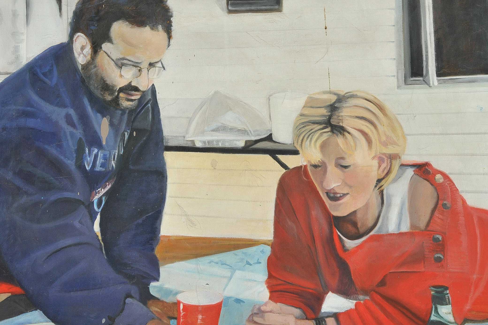 Pair of Acrylic on Canvas Paintings by Brooke Adams