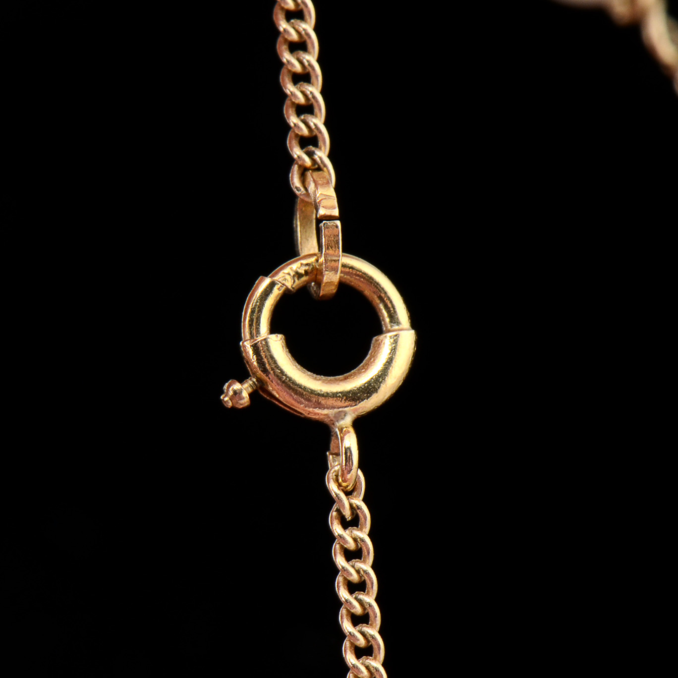 14K Yellow Gold Freshwater Pearl Station Necklace