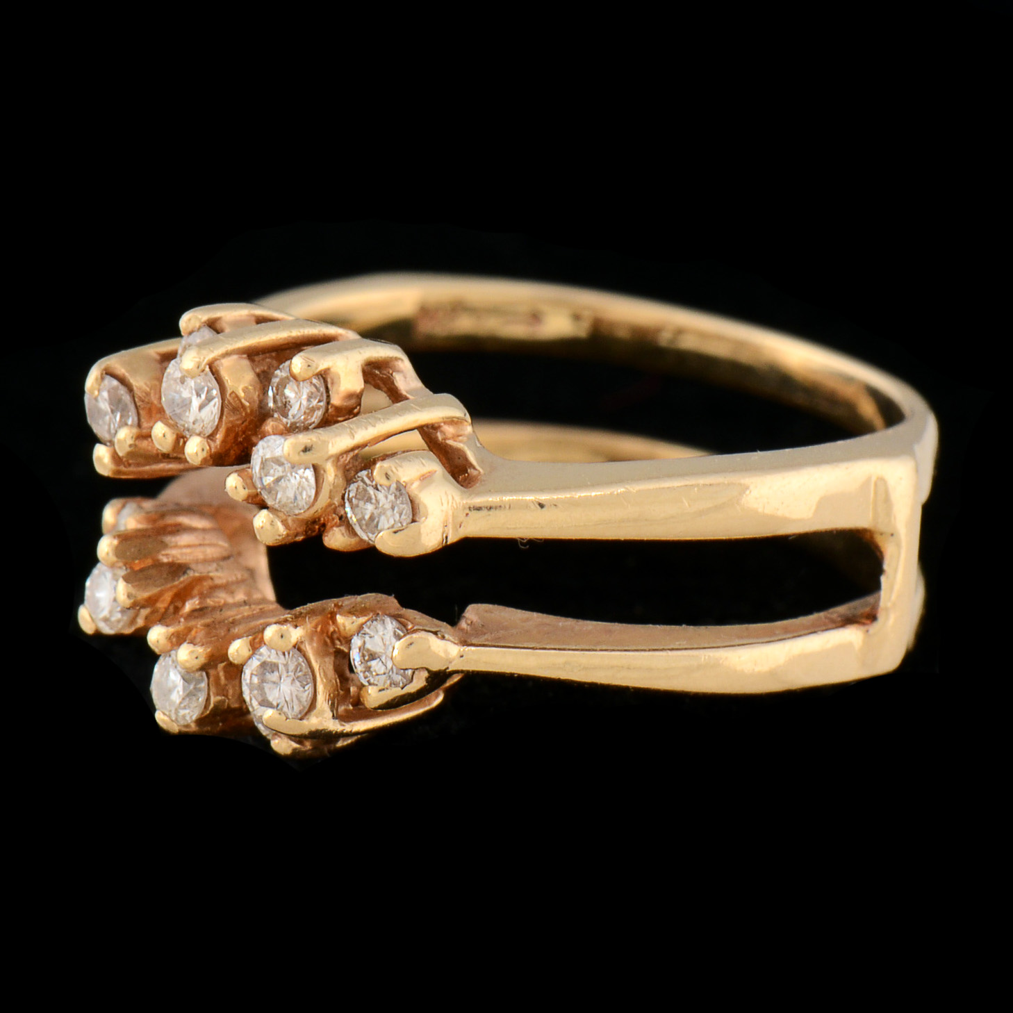 14K Yellow Gold Diamond Enhancer Ring