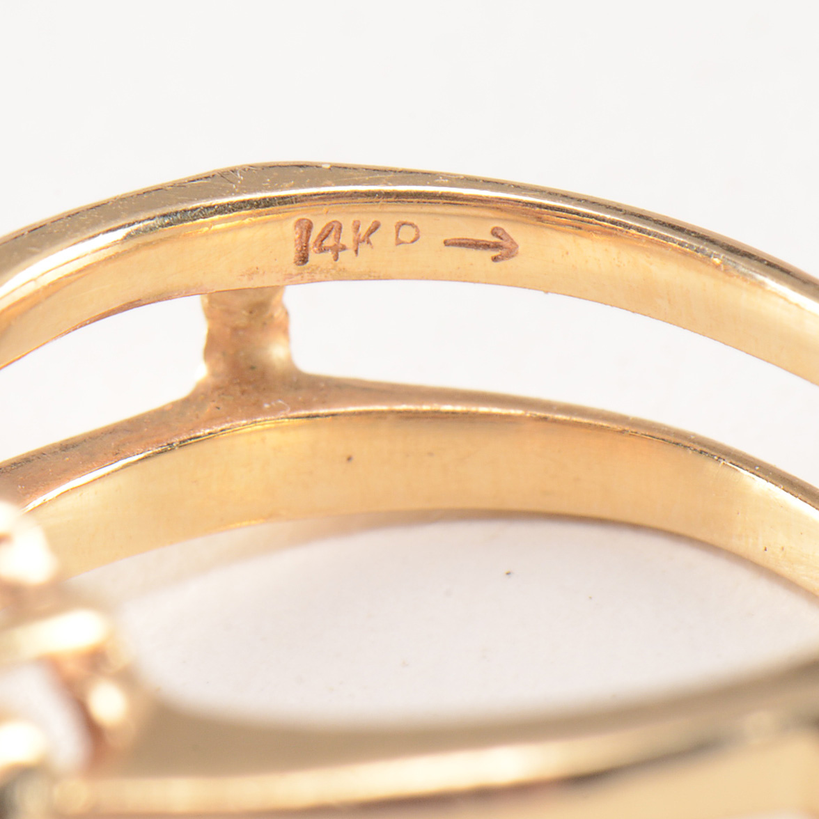 14K Yellow Gold Diamond Enhancer Ring