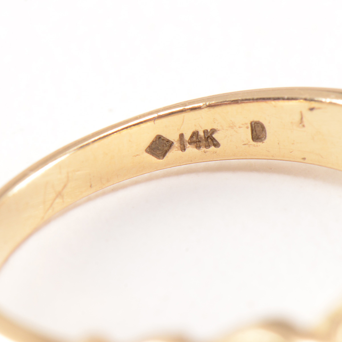 14K Yellow Gold Diamond Band