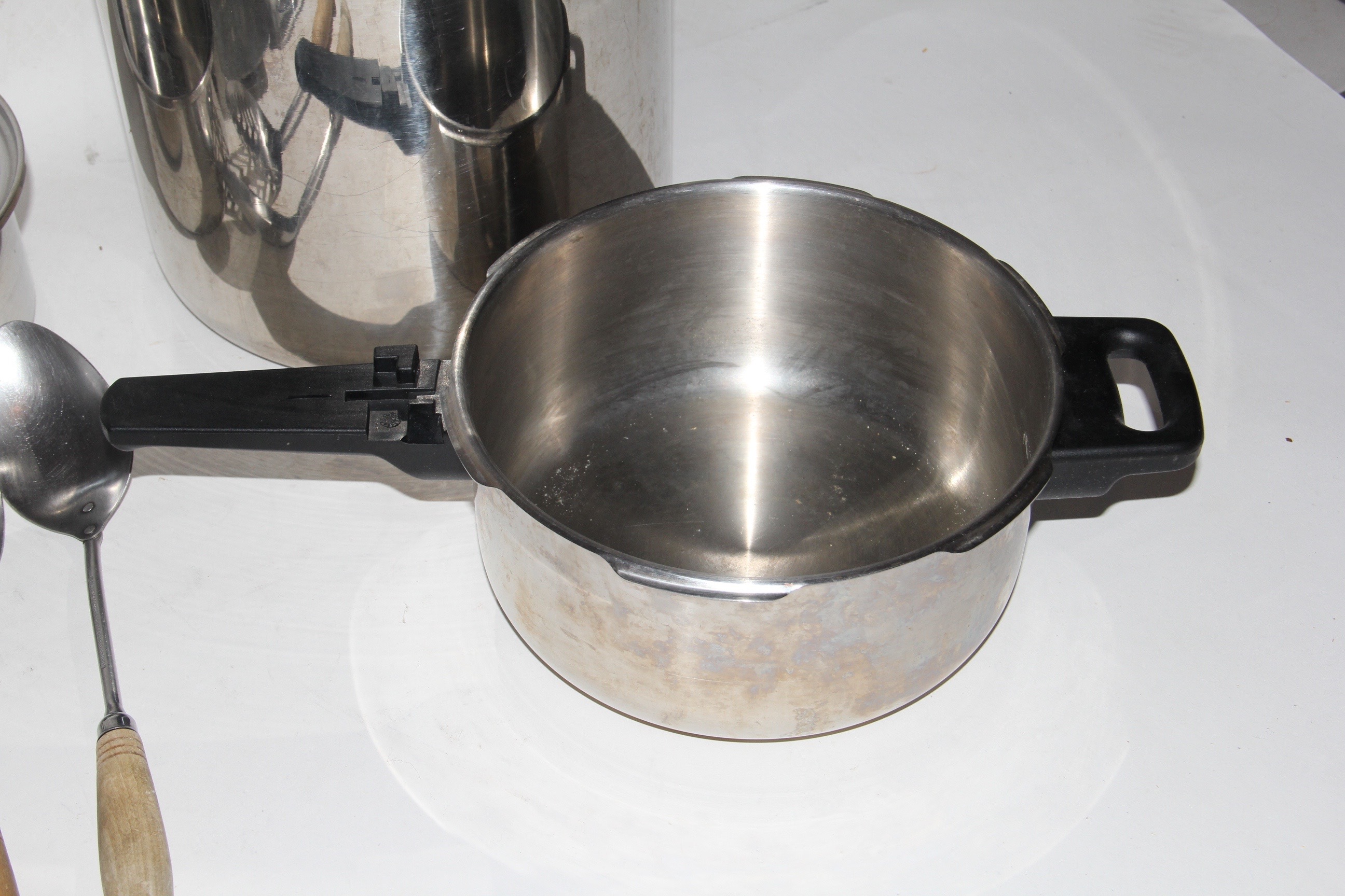 Collection of Kitchen Cookware and Food Preparation Items