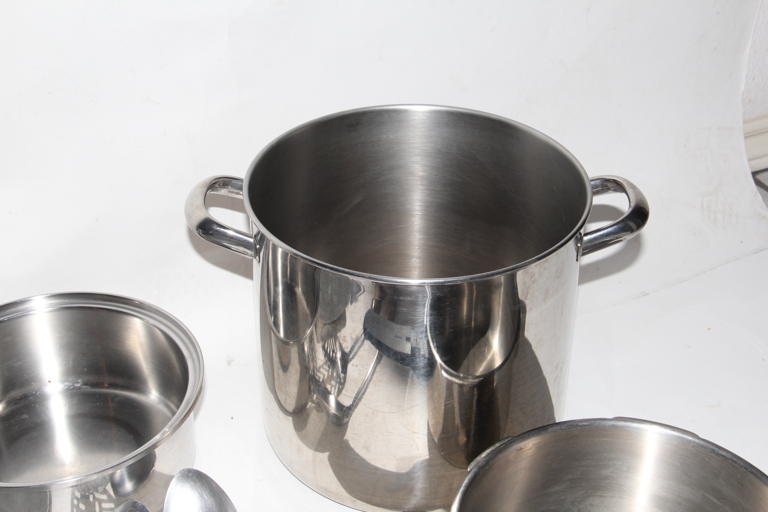 Collection of Kitchen Cookware and Food Preparation Items