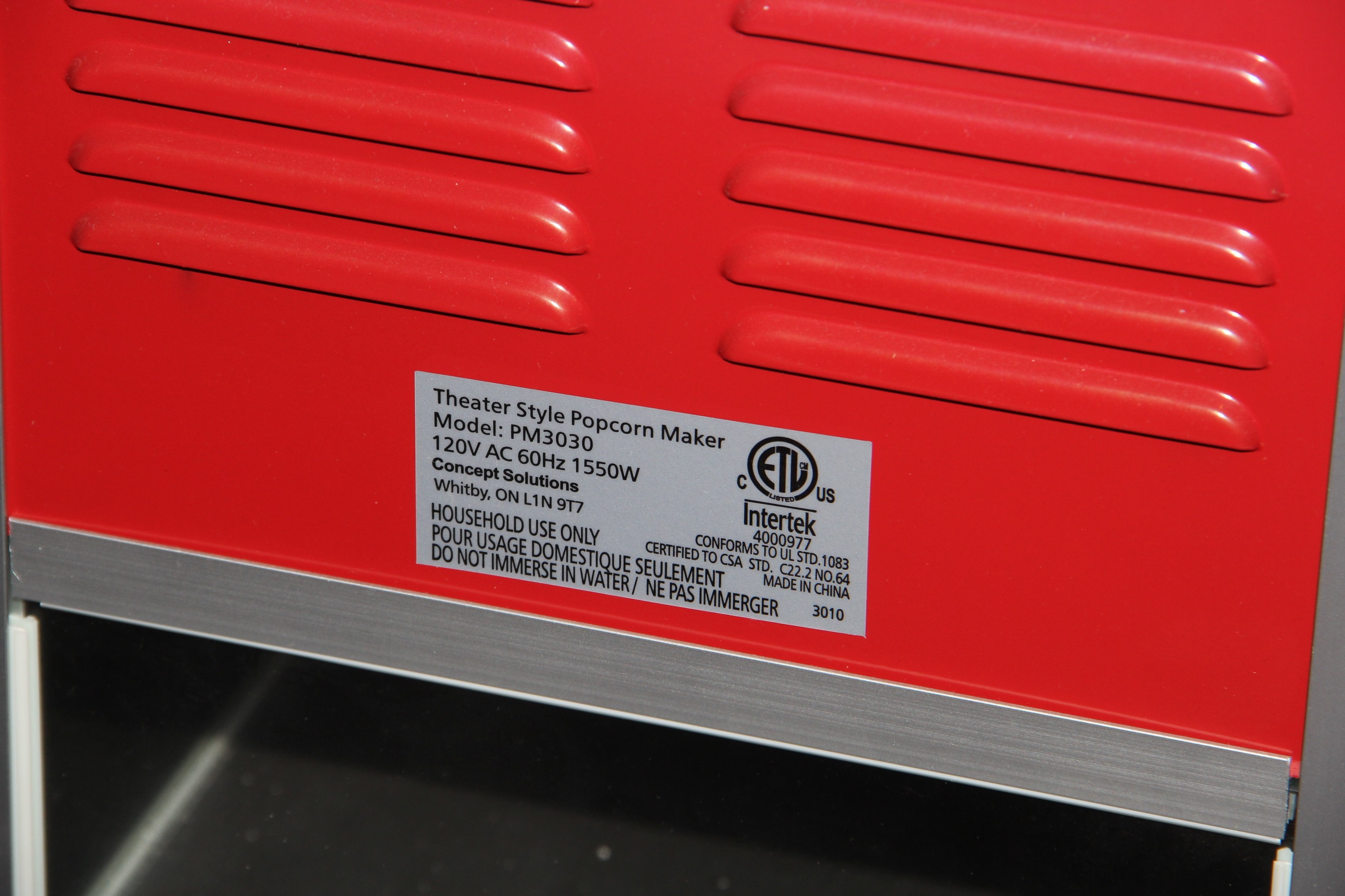 Theater Style Popcorn Maker By Dolce