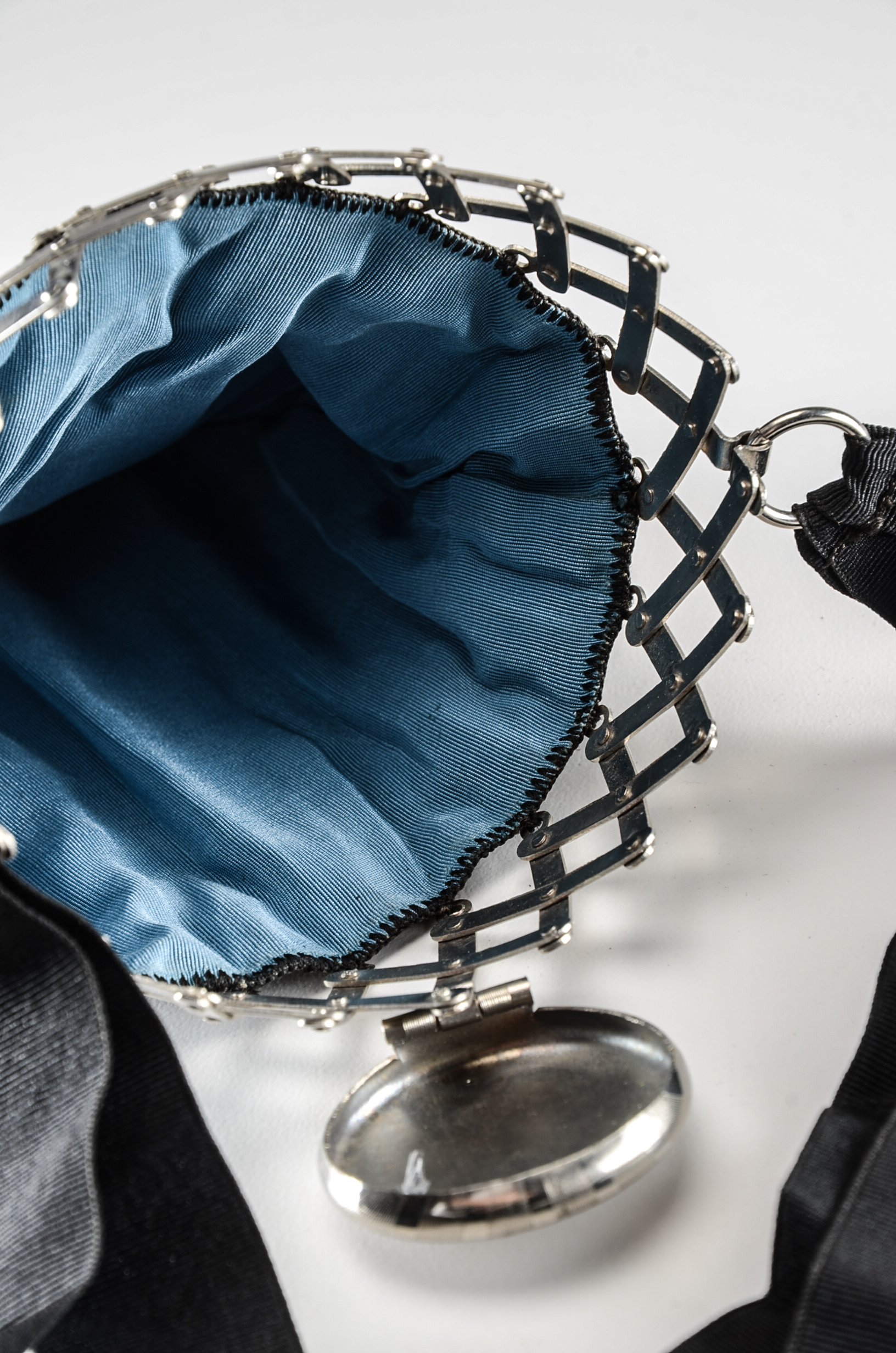 Early 20th Century Suede Pouch Purse