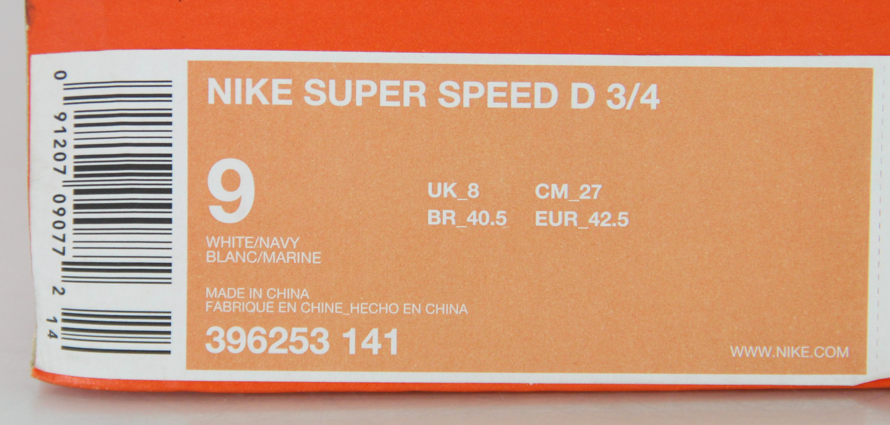 Nike Super Speed D 3/4 Cleats in Men's Size 9