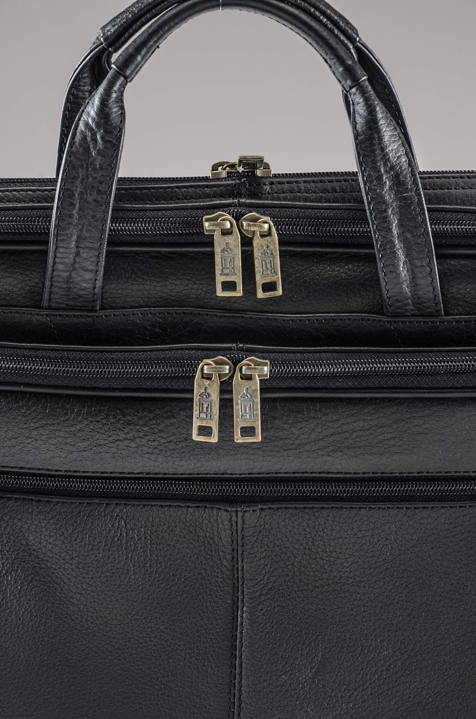 Black Leather Laptop Bag