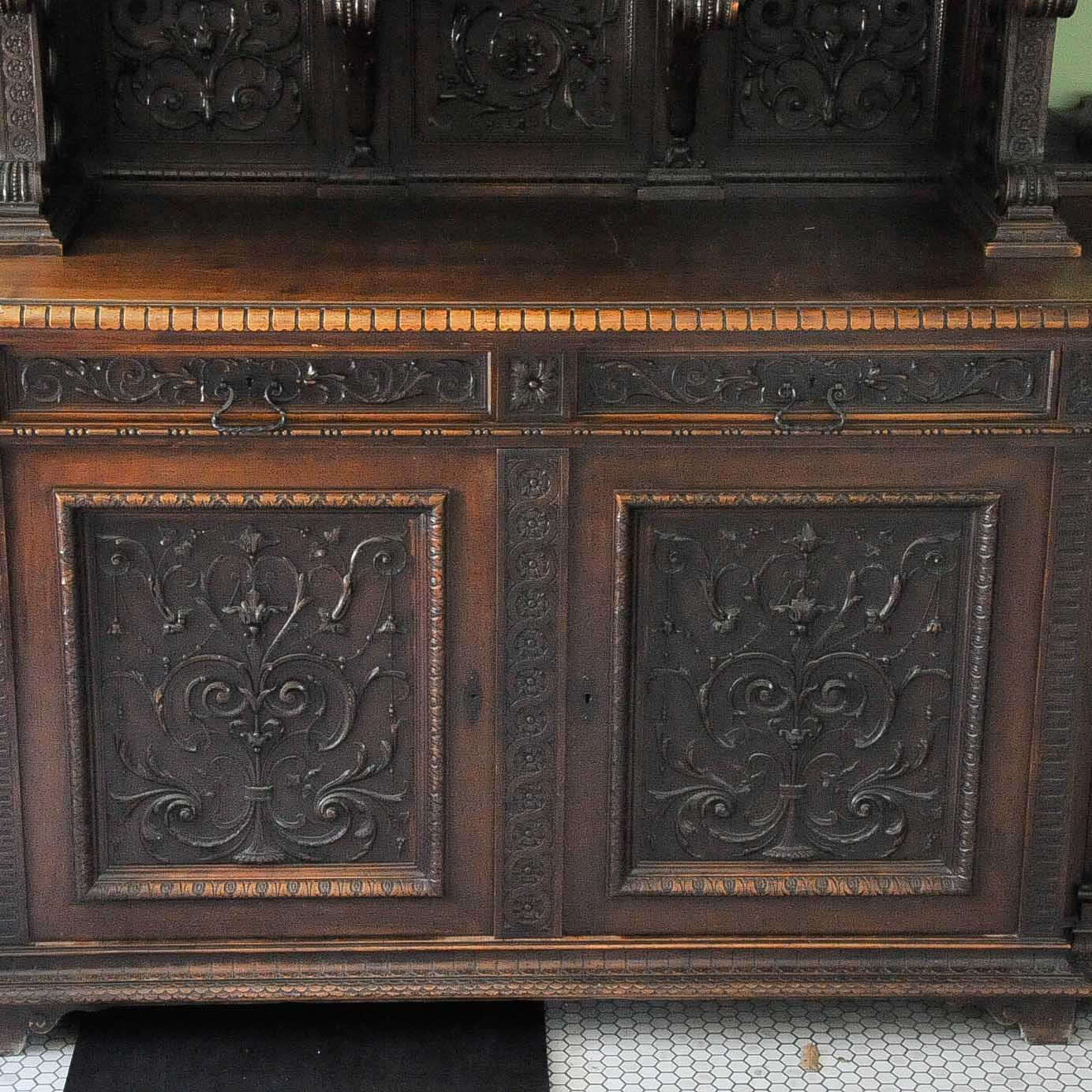Very Fine Italian Renaissance Revival Antique Sideboard