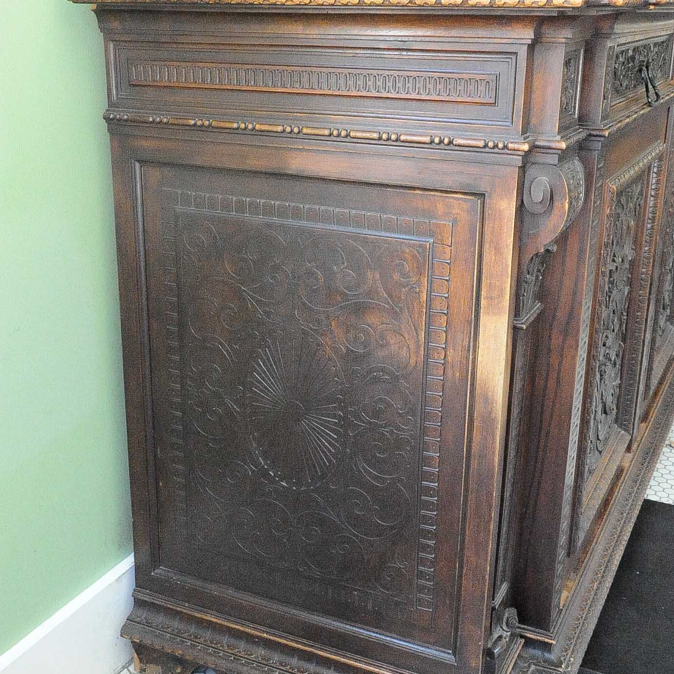 Very Fine Italian Renaissance Revival Antique Sideboard