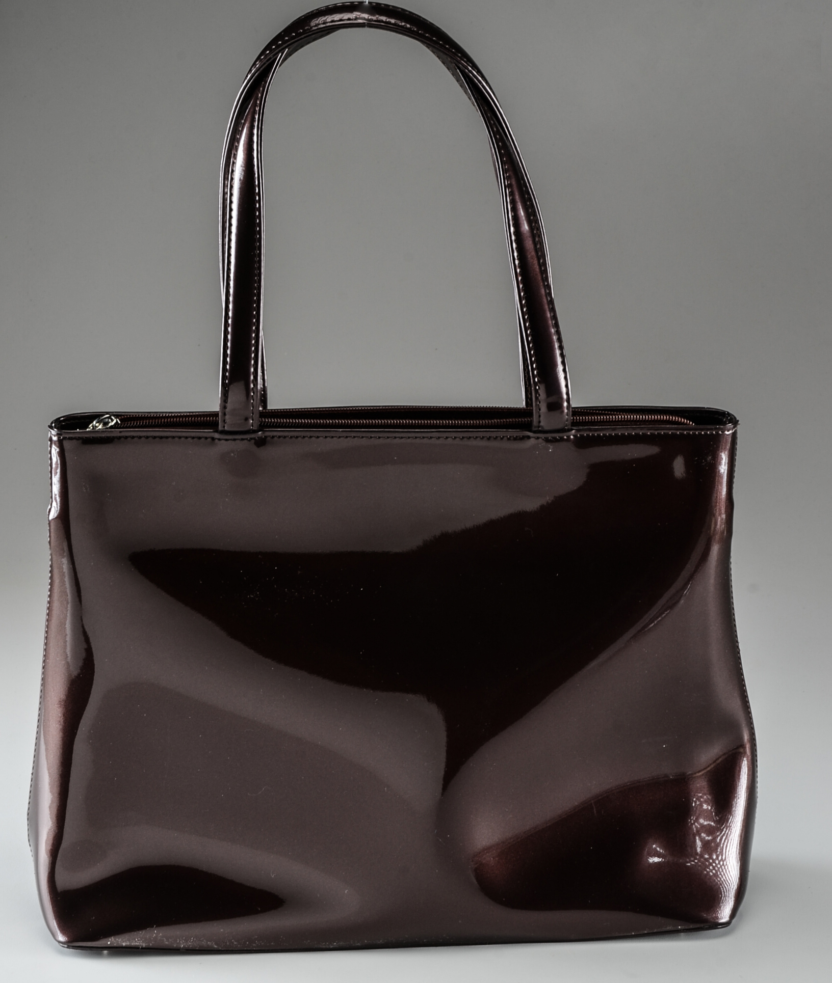 Beijo Bronze Hued Pleather Handbag