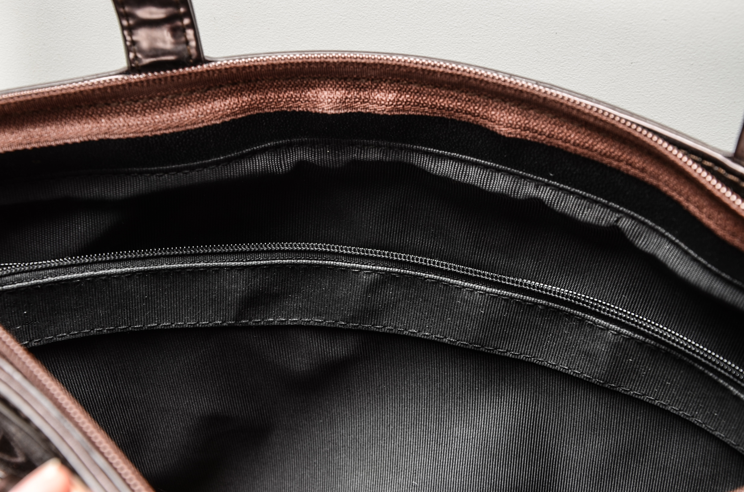 Beijo Bronze Hued Pleather Handbag