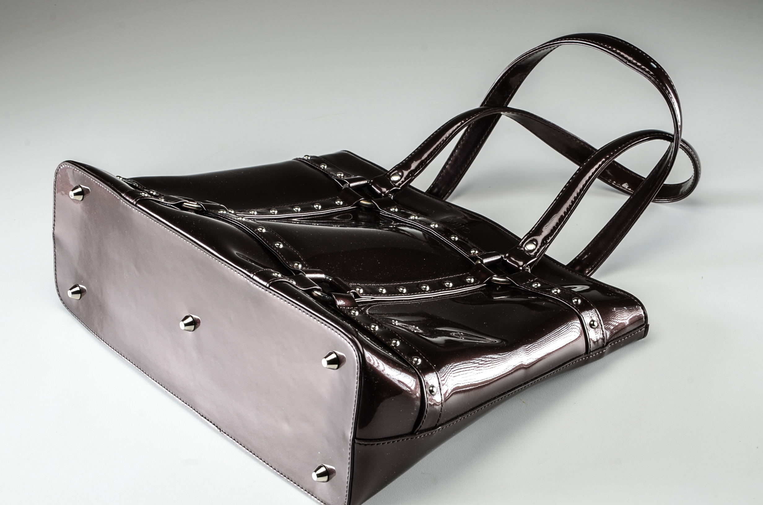 Beijo Bronze Hued Pleather Handbag