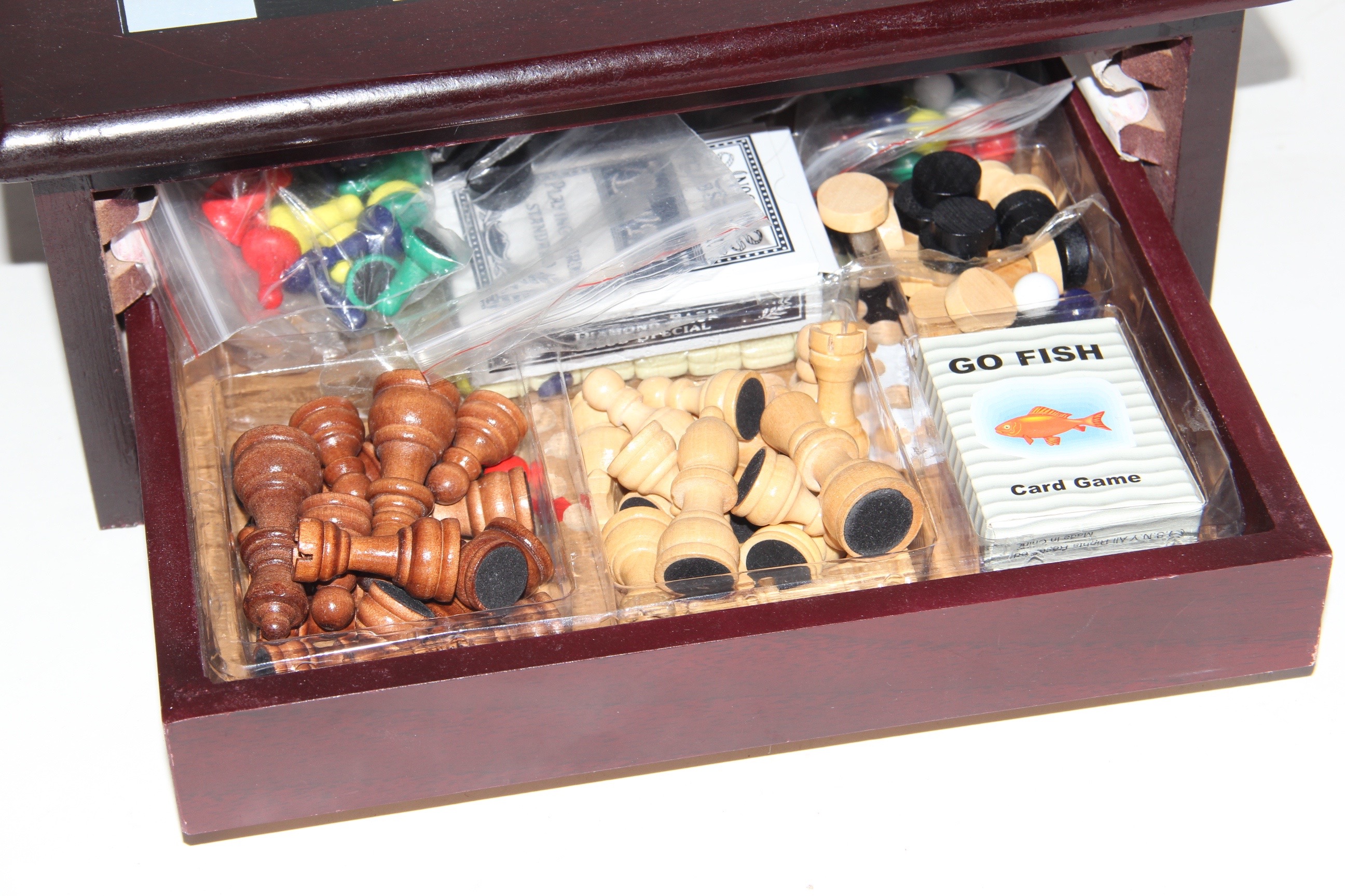 Boxed Wood Multi-Game Set