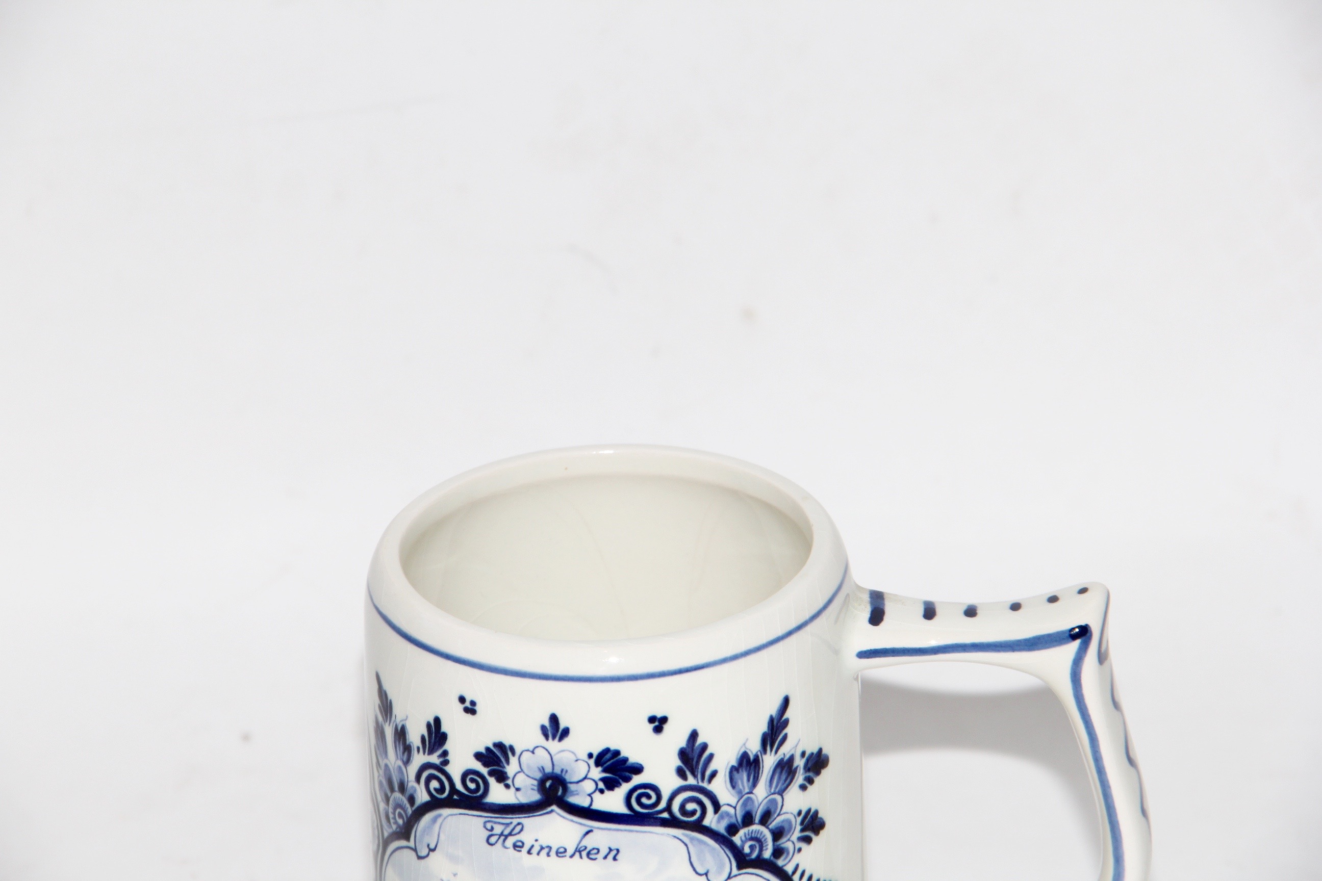 Hand-Painted Delft Heineken Stein