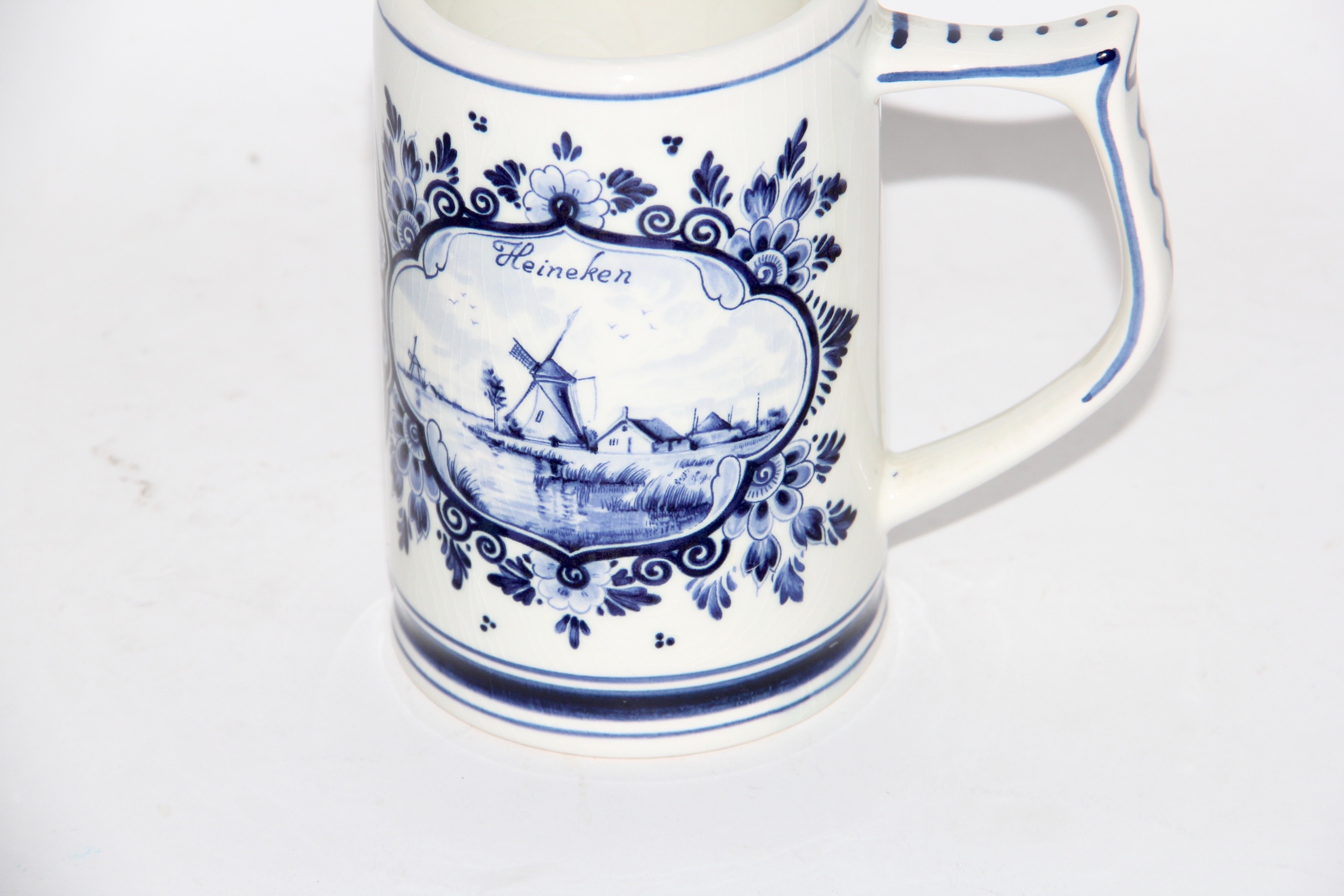 Hand-Painted Delft Heineken Stein