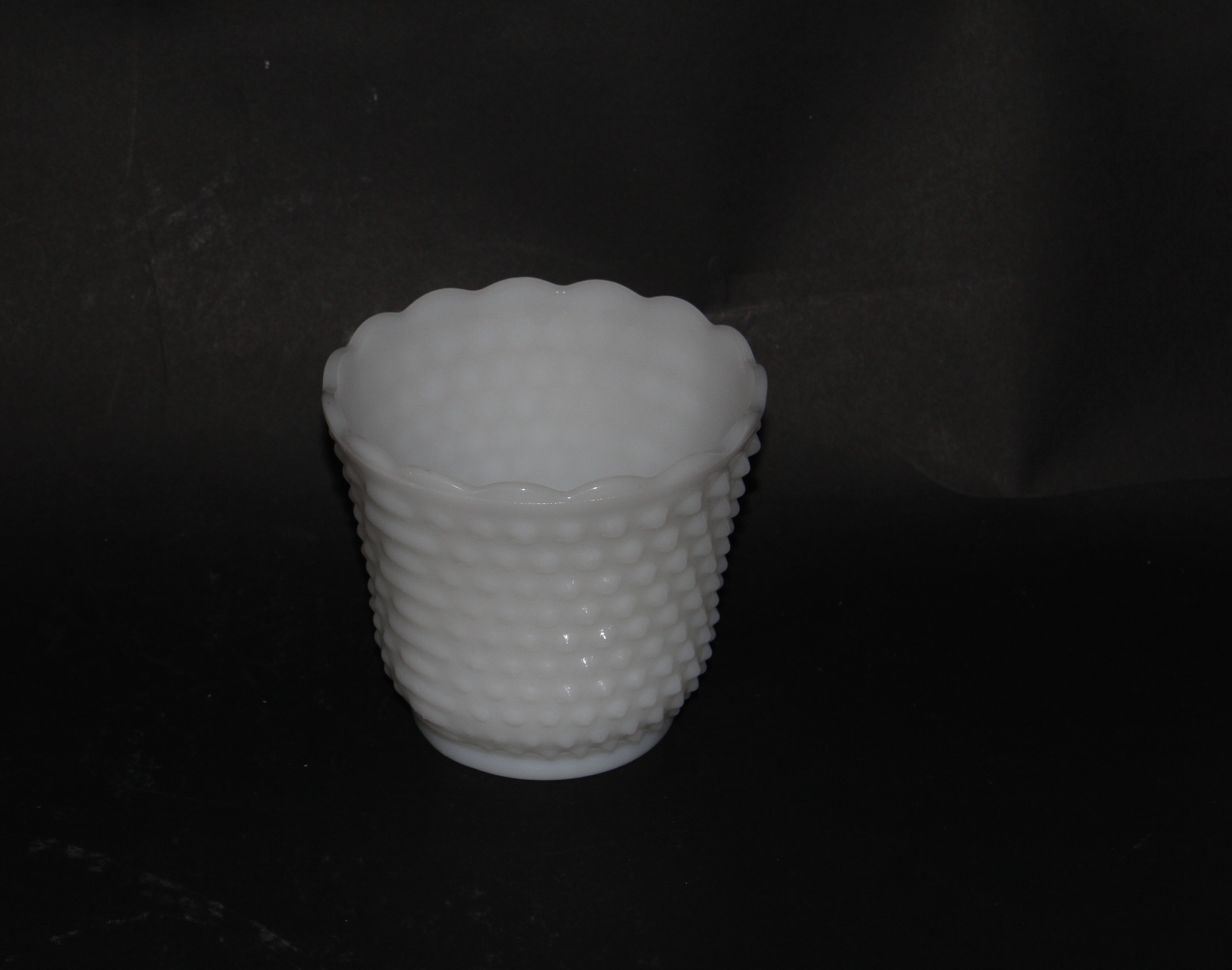 Three Milk Glass Vases