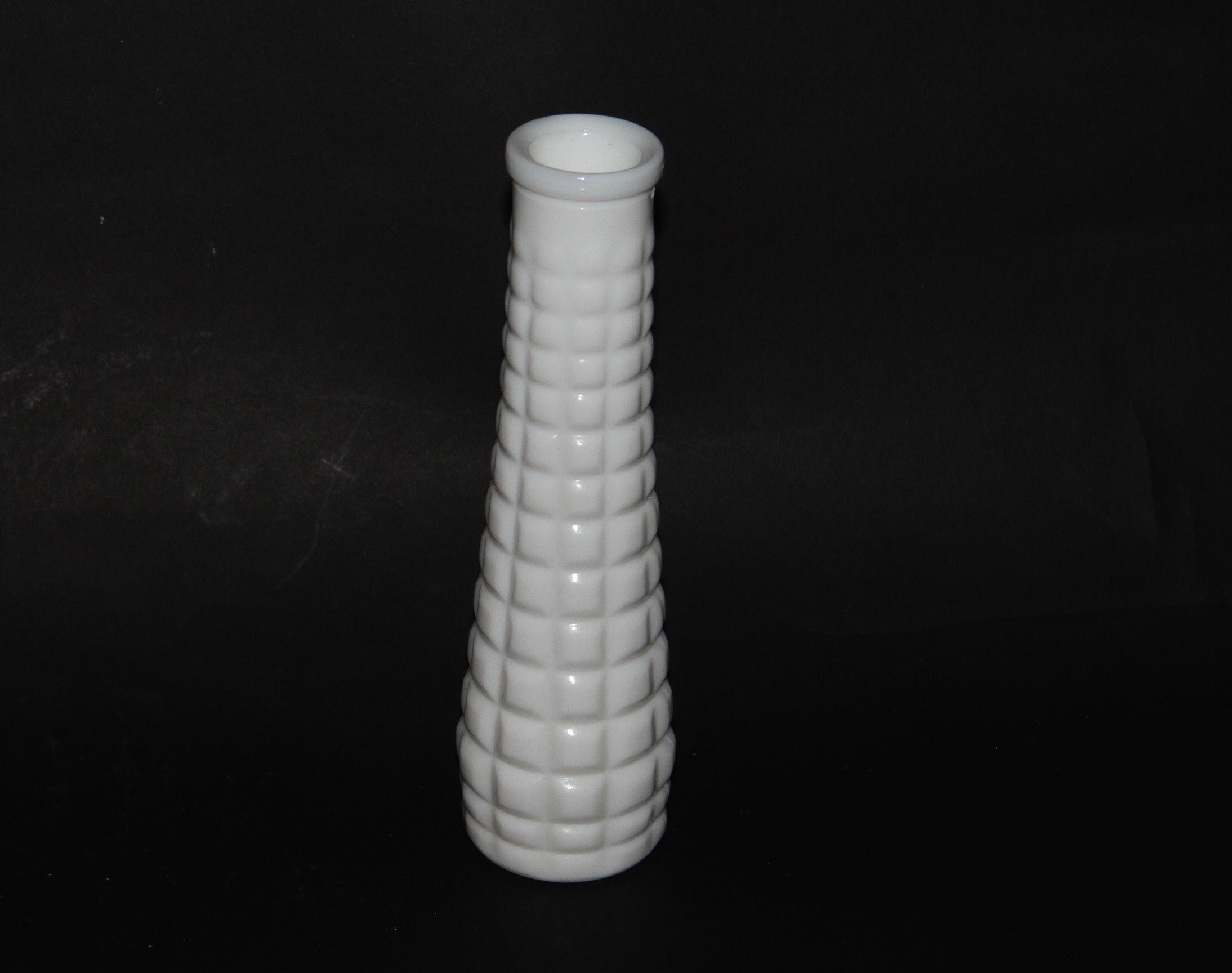 Three Milk Glass Vases
