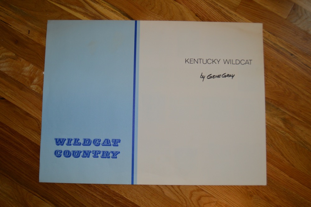 Gene Gray "Kentucky Wildcat" Print Autographed by Rupp, Lancaster, and Ray