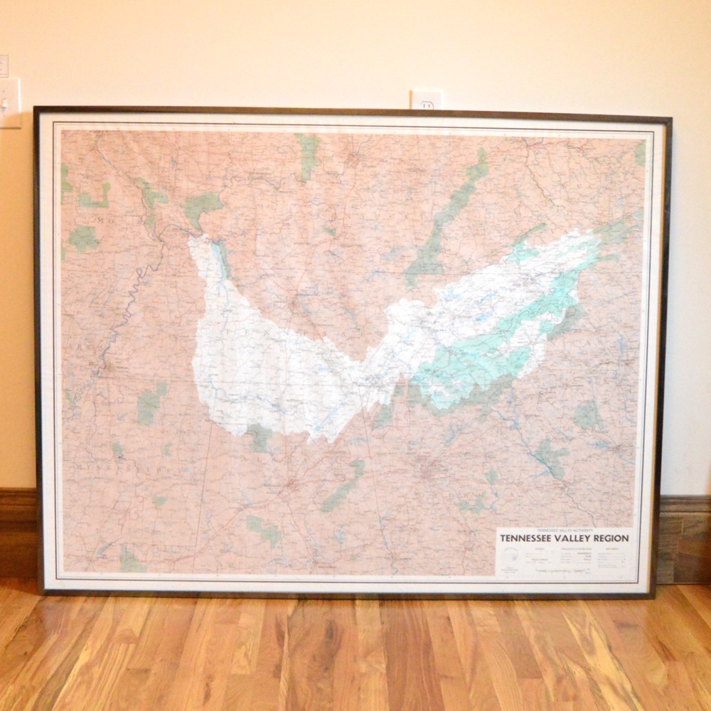 Large Tennessee Valley Region Map