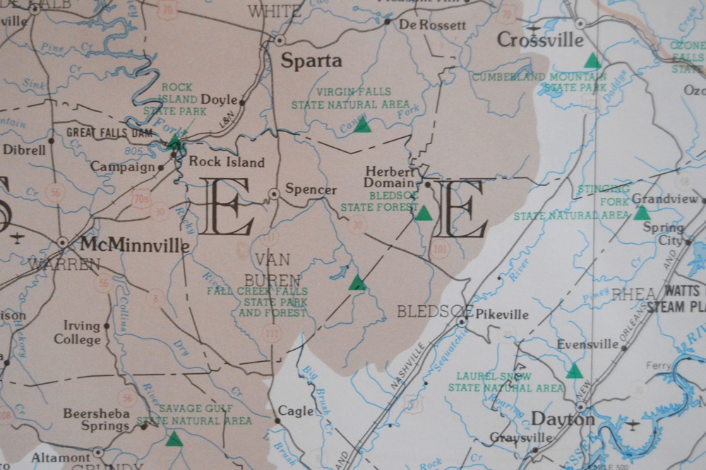 Large Tennessee Valley Region Map