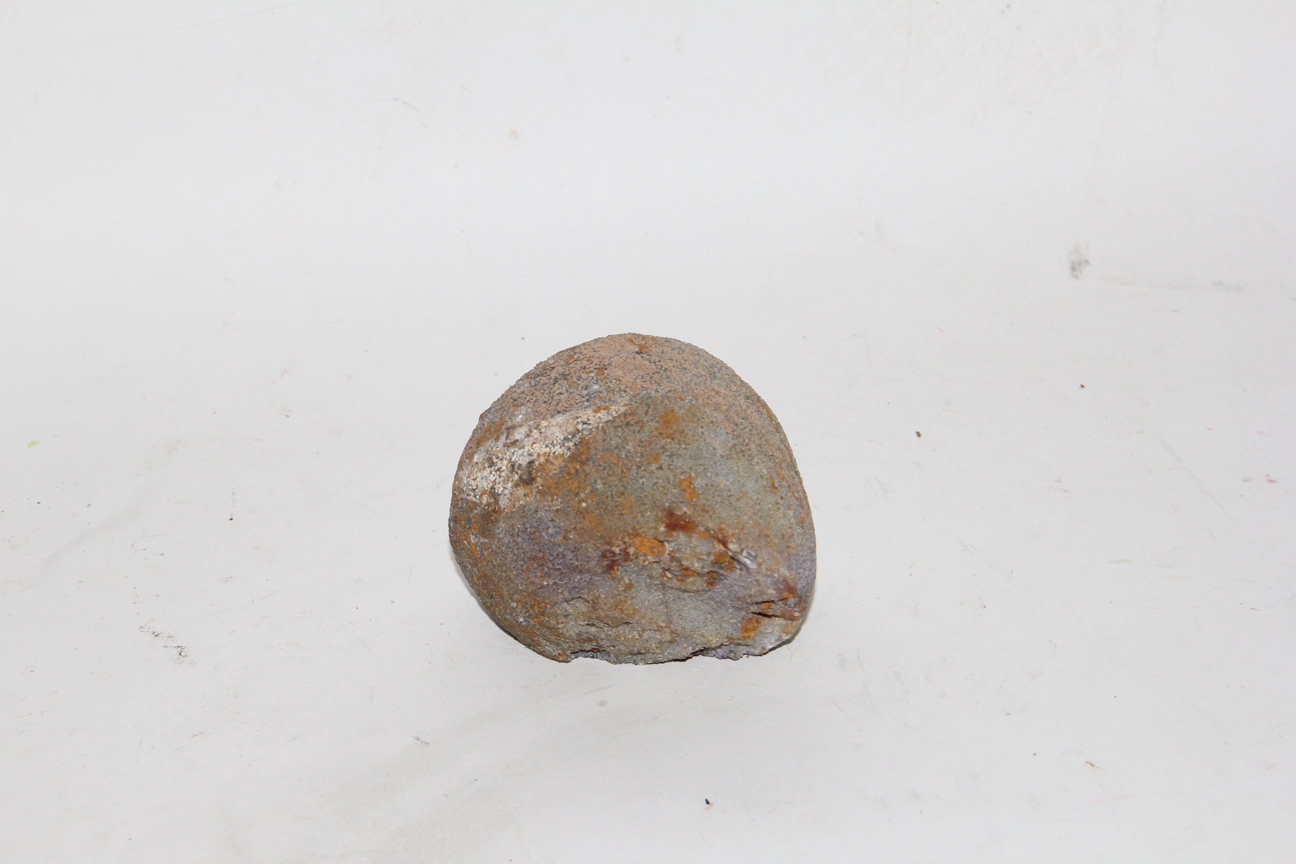 Pair of Geodes and Painted Stone