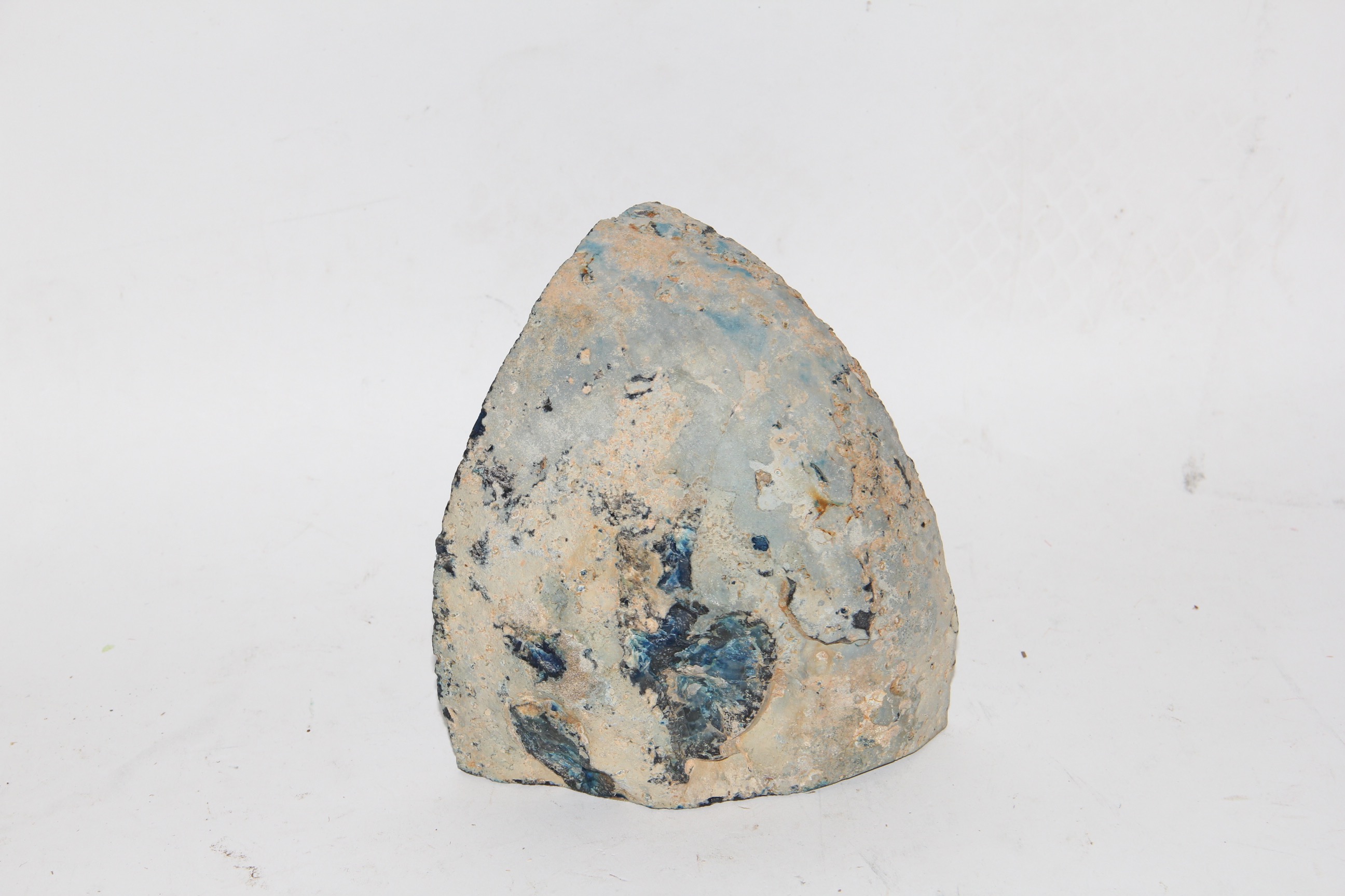 Pair of Geodes and Painted Stone