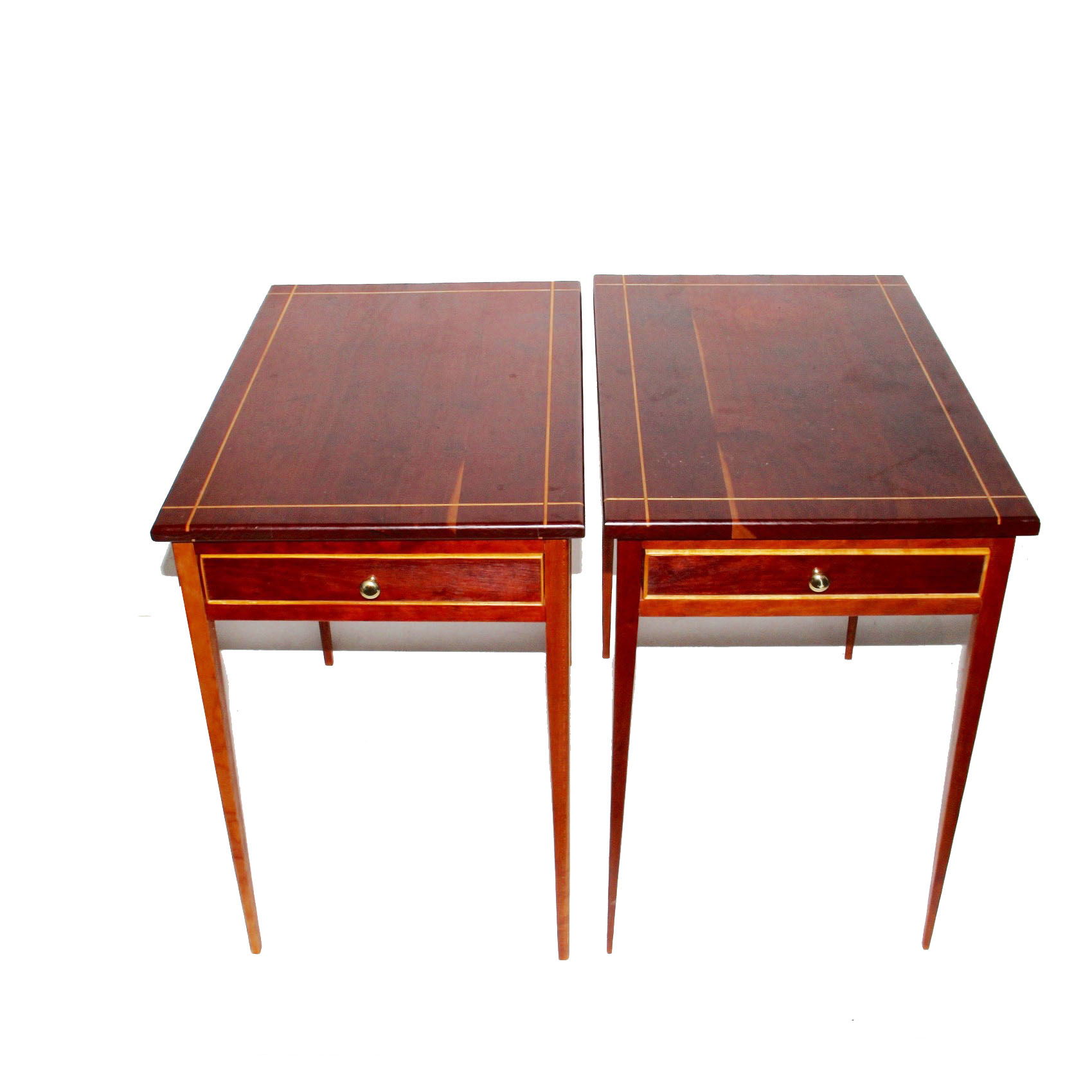 Pair of Custom Made Hepplewhite Style Tables