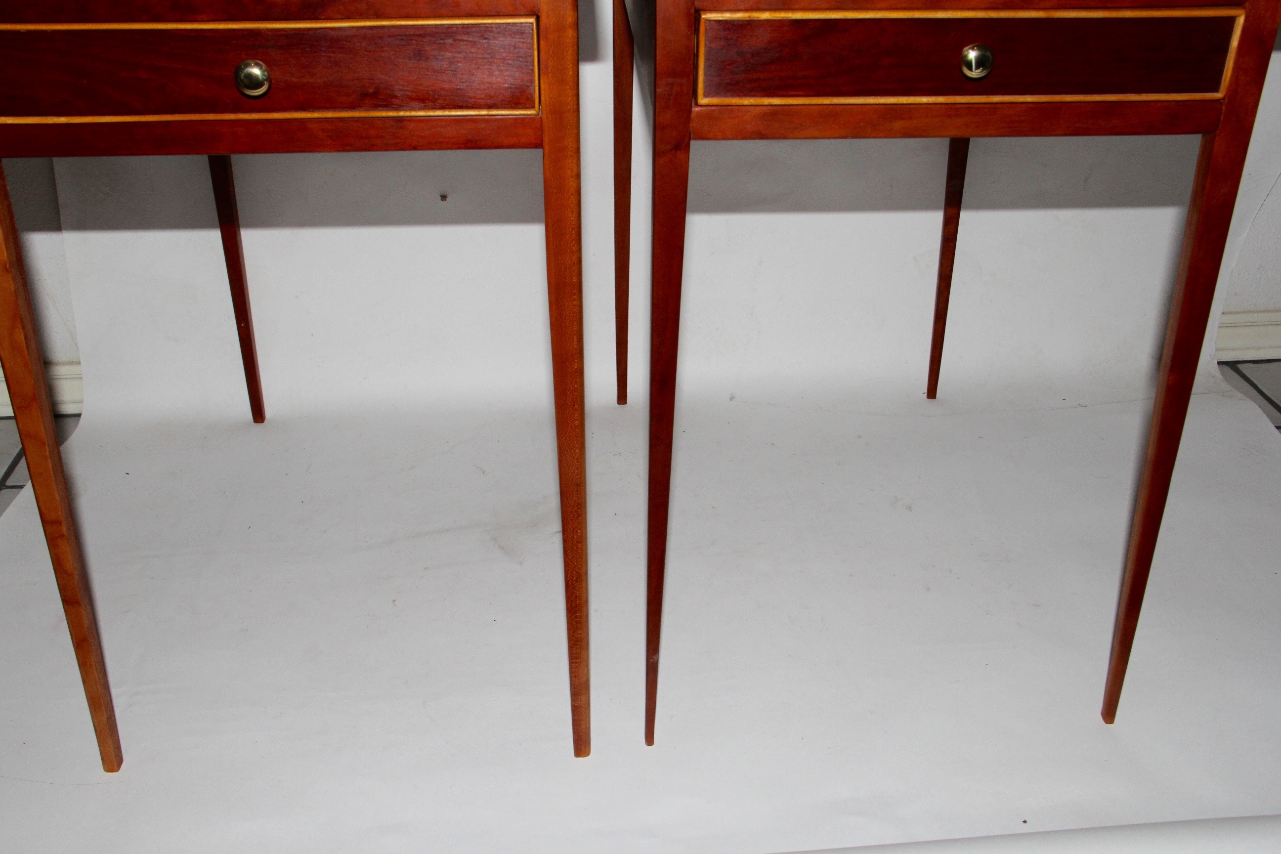 Pair of Custom Made Hepplewhite Style Tables