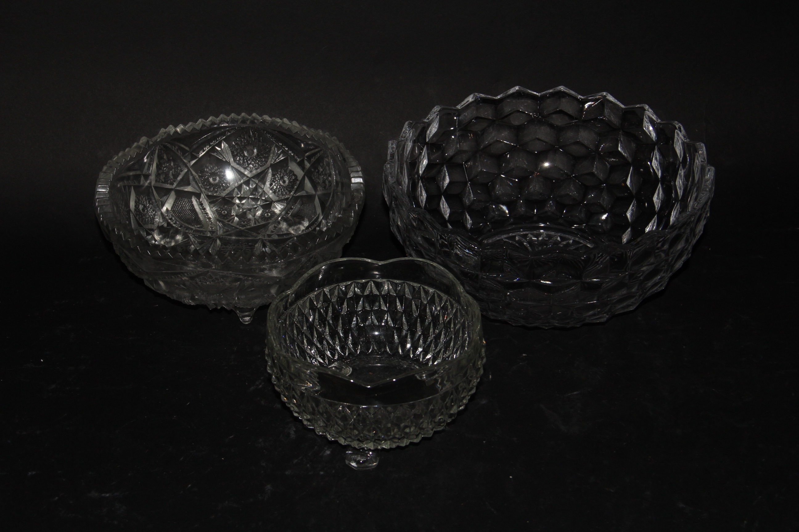 Grouping of Pressed Glass Tableware