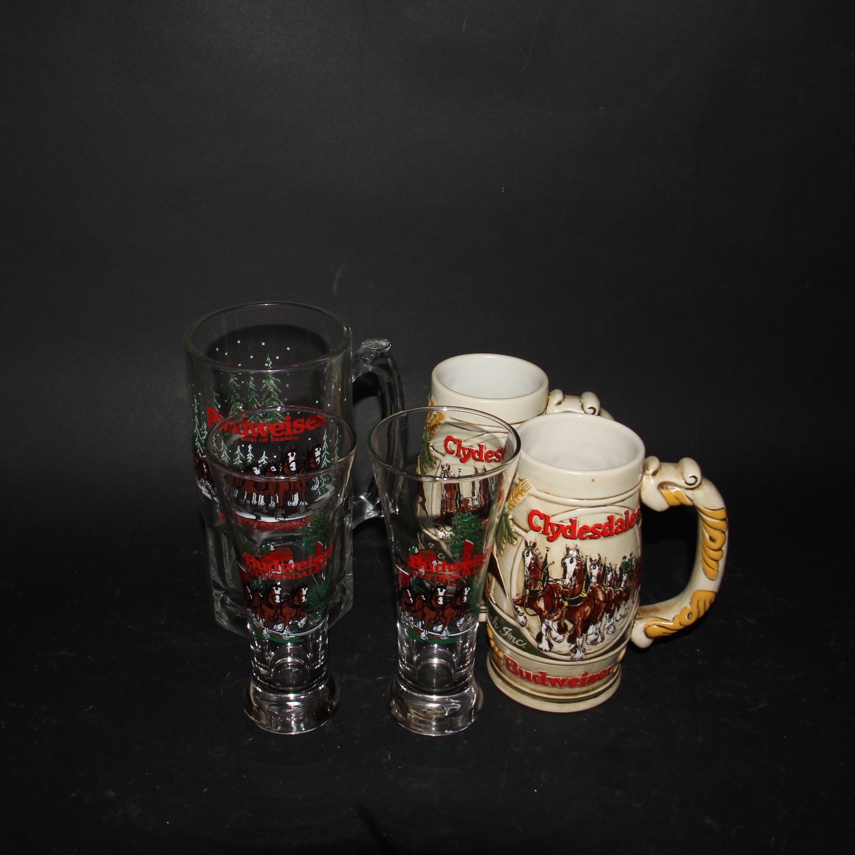 Budweiser Beer Steins and Glasses