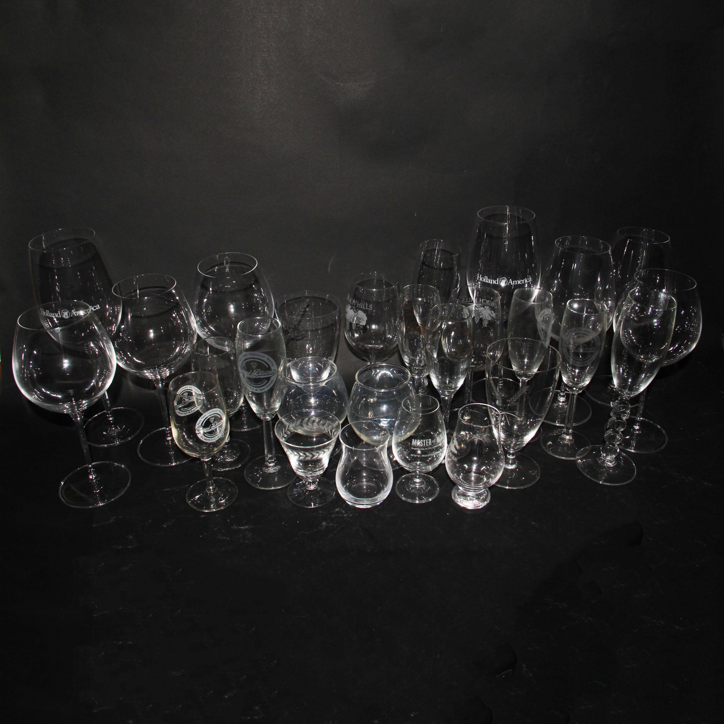 Large Collection of Stemware