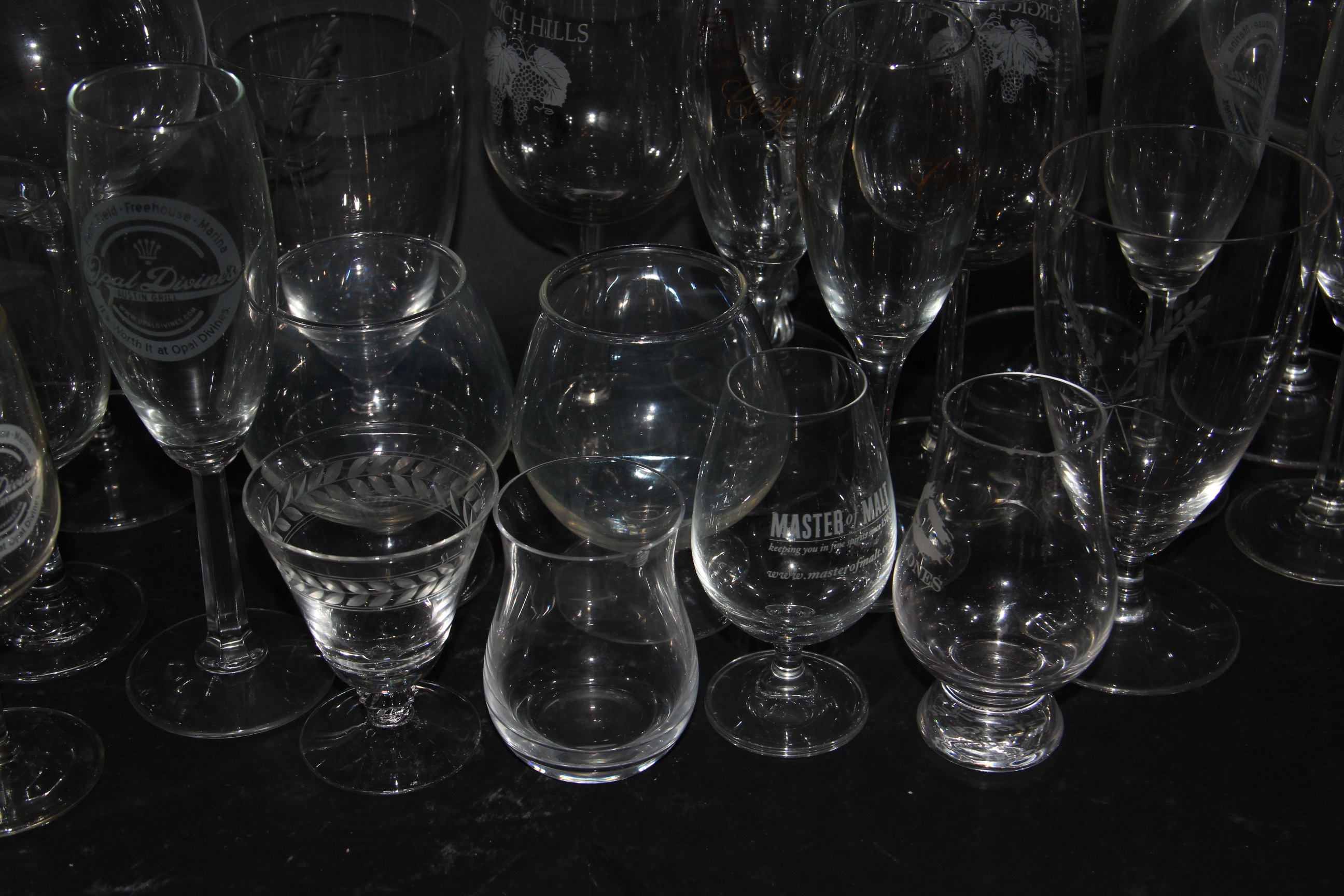 Large Collection of Stemware