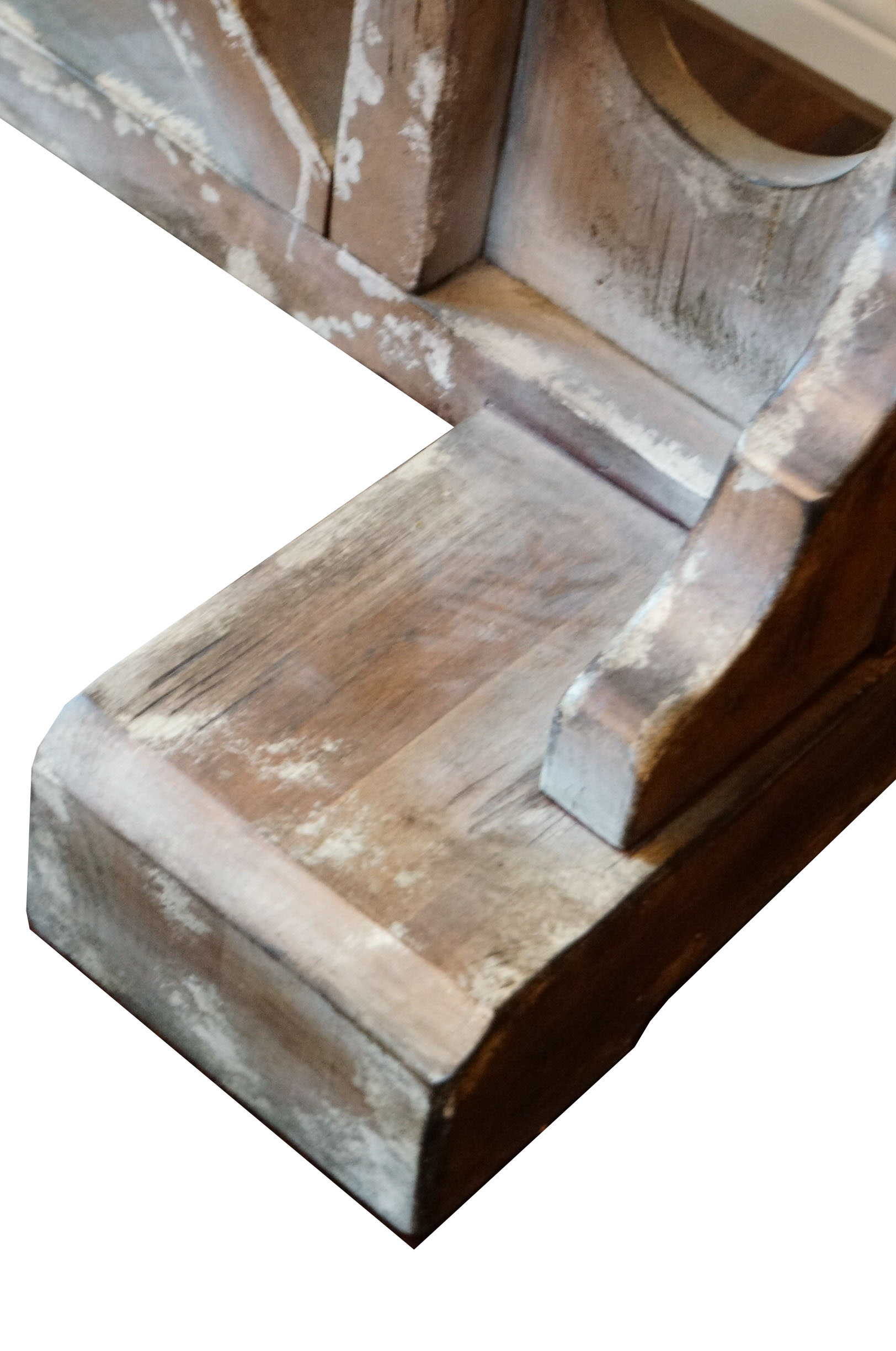Distressed Wood Console Table