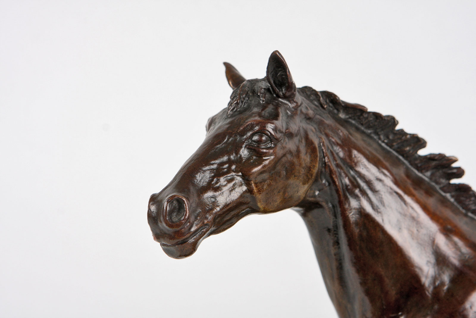 "Aristides" Bronze Race Horse Sculpture by Carl Regutti, 3/500