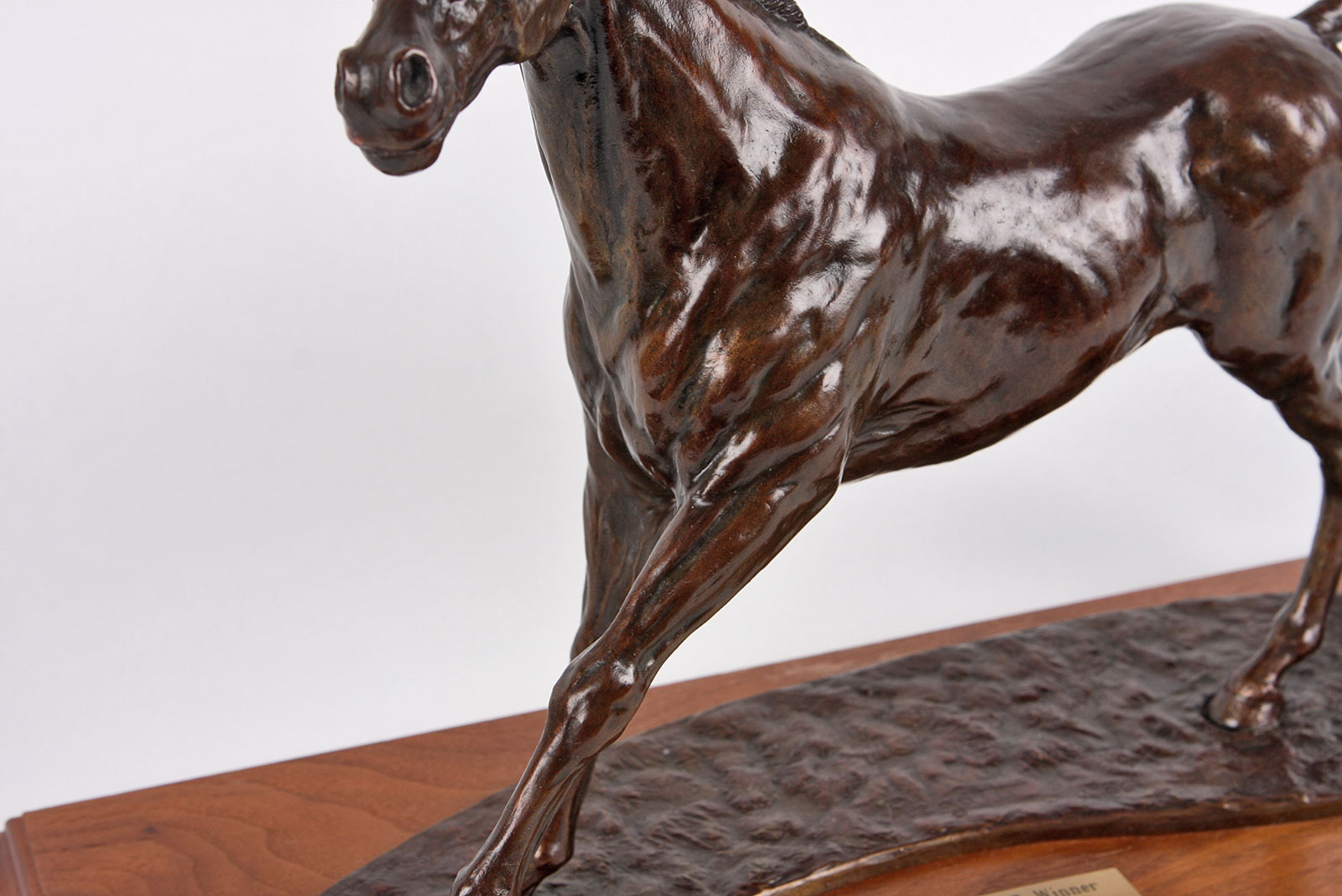 "Aristides" Bronze Race Horse Sculpture by Carl Regutti, 3/500