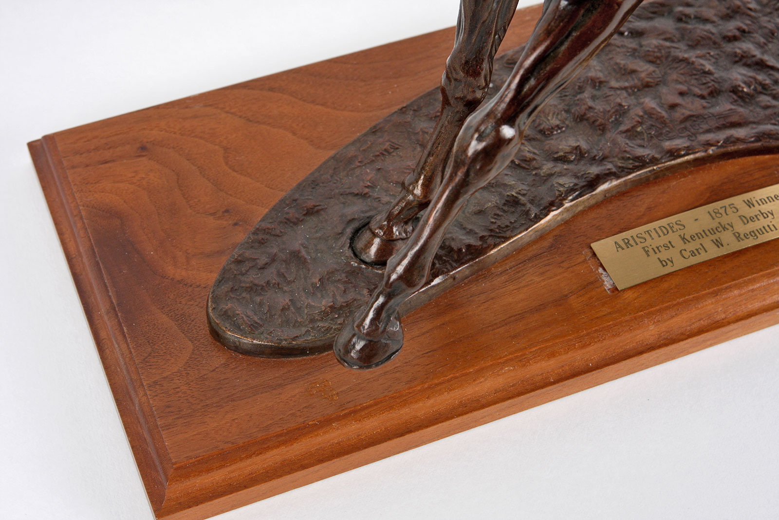 "Aristides" Bronze Race Horse Sculpture by Carl Regutti, 3/500