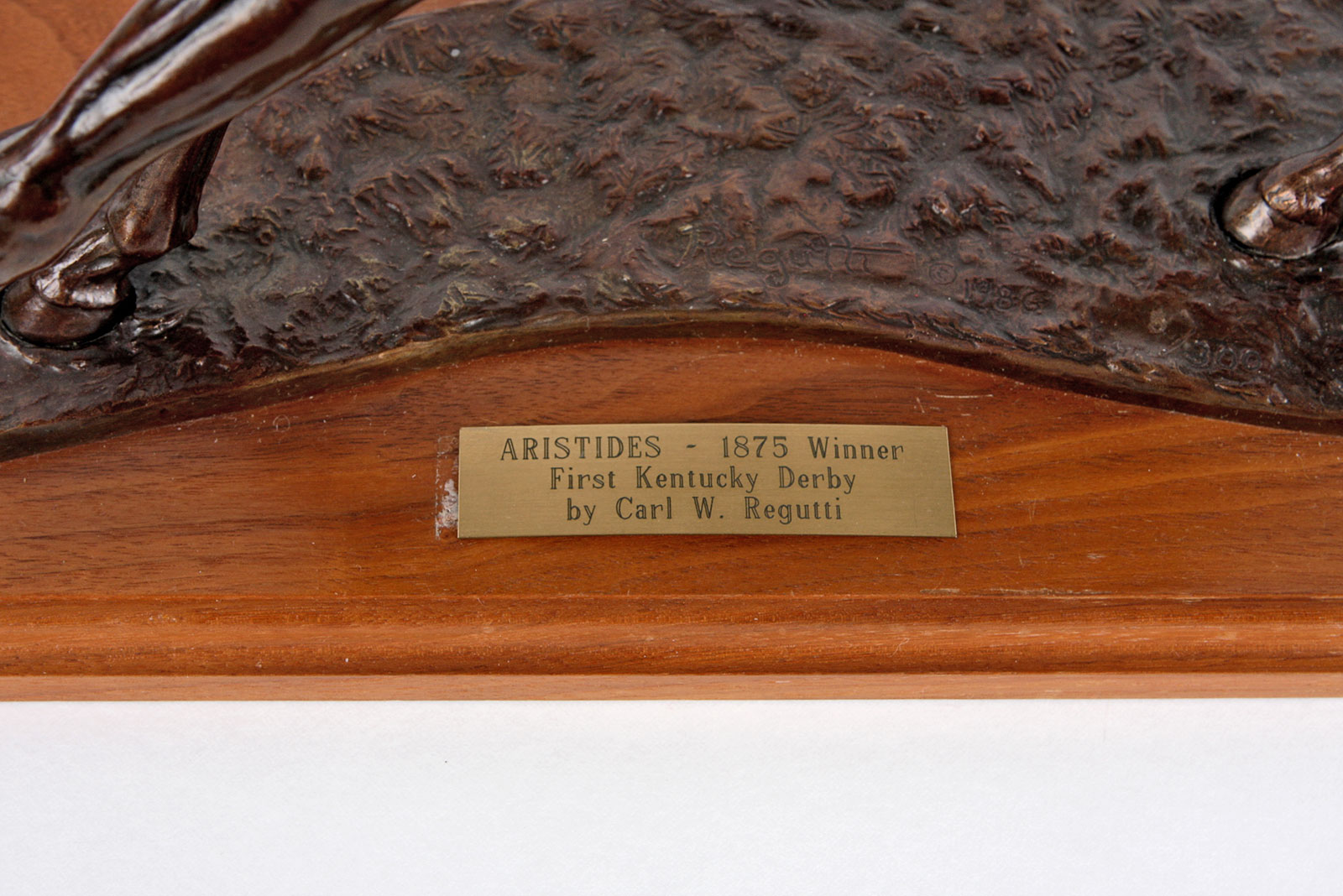 "Aristides" Bronze Race Horse Sculpture by Carl Regutti, 3/500