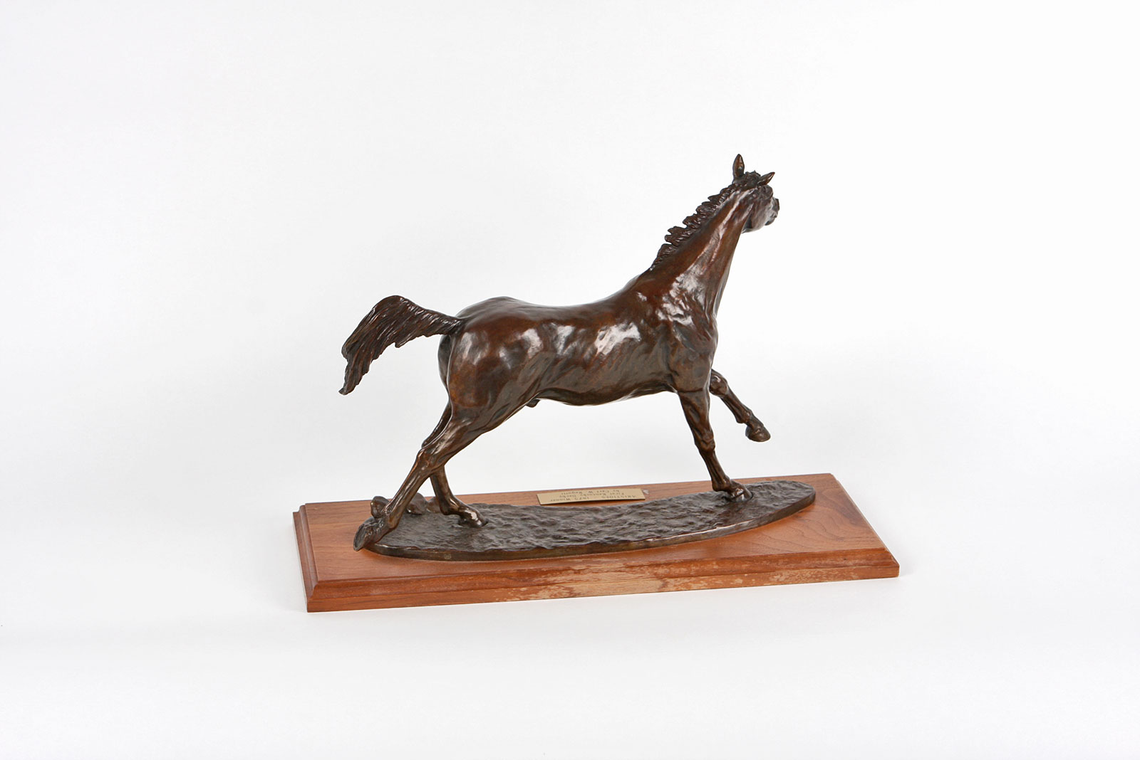 "Aristides" Bronze Race Horse Sculpture by Carl Regutti, 3/500