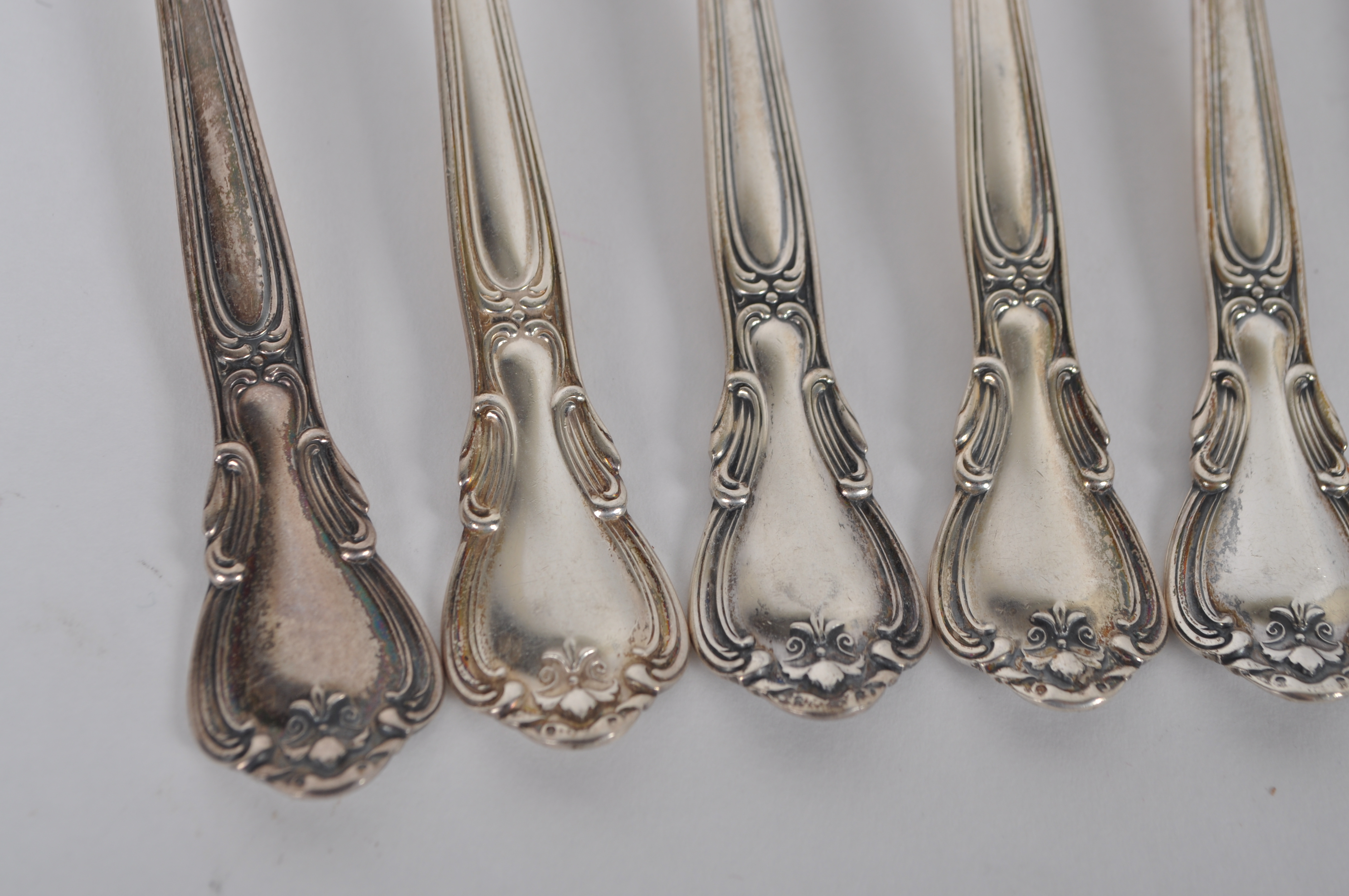 Eight Gorham "Chantilly" Iced Tea Spoons