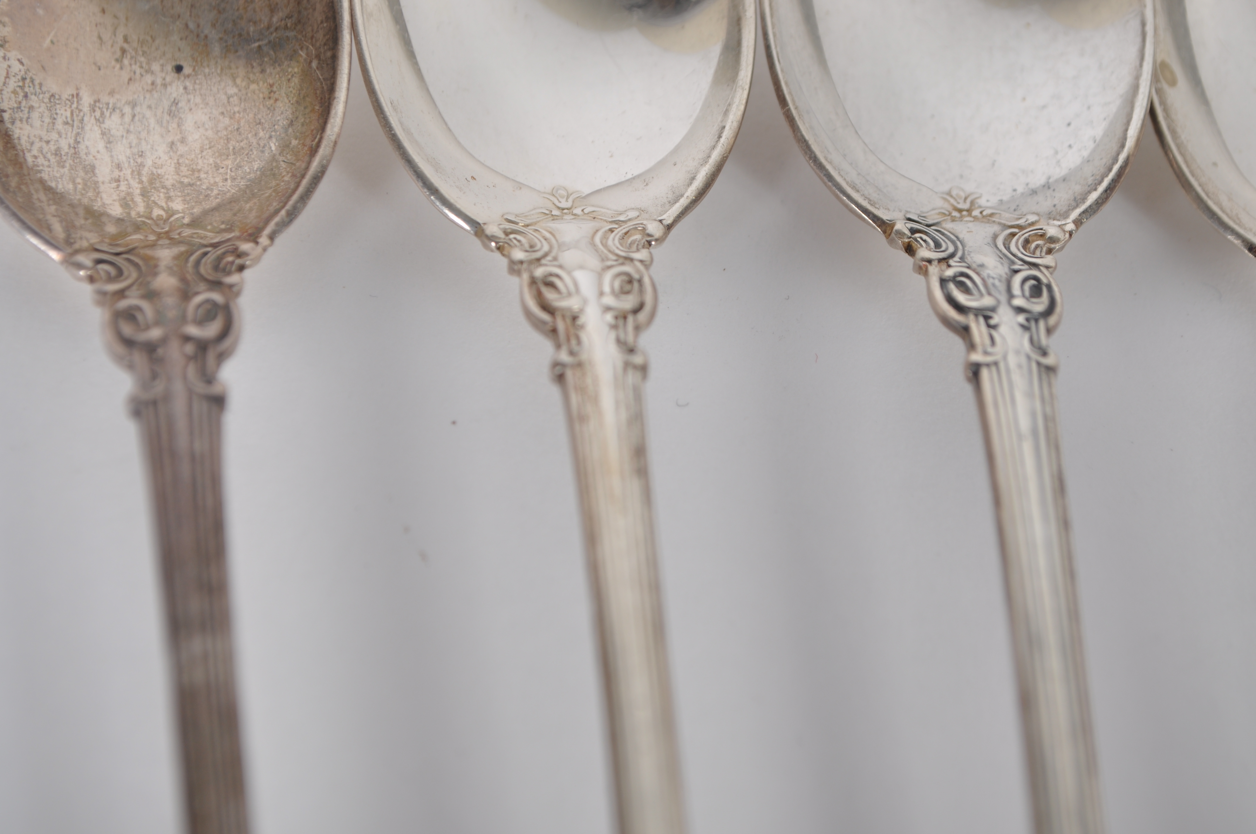 Eight Gorham "Chantilly" Iced Tea Spoons