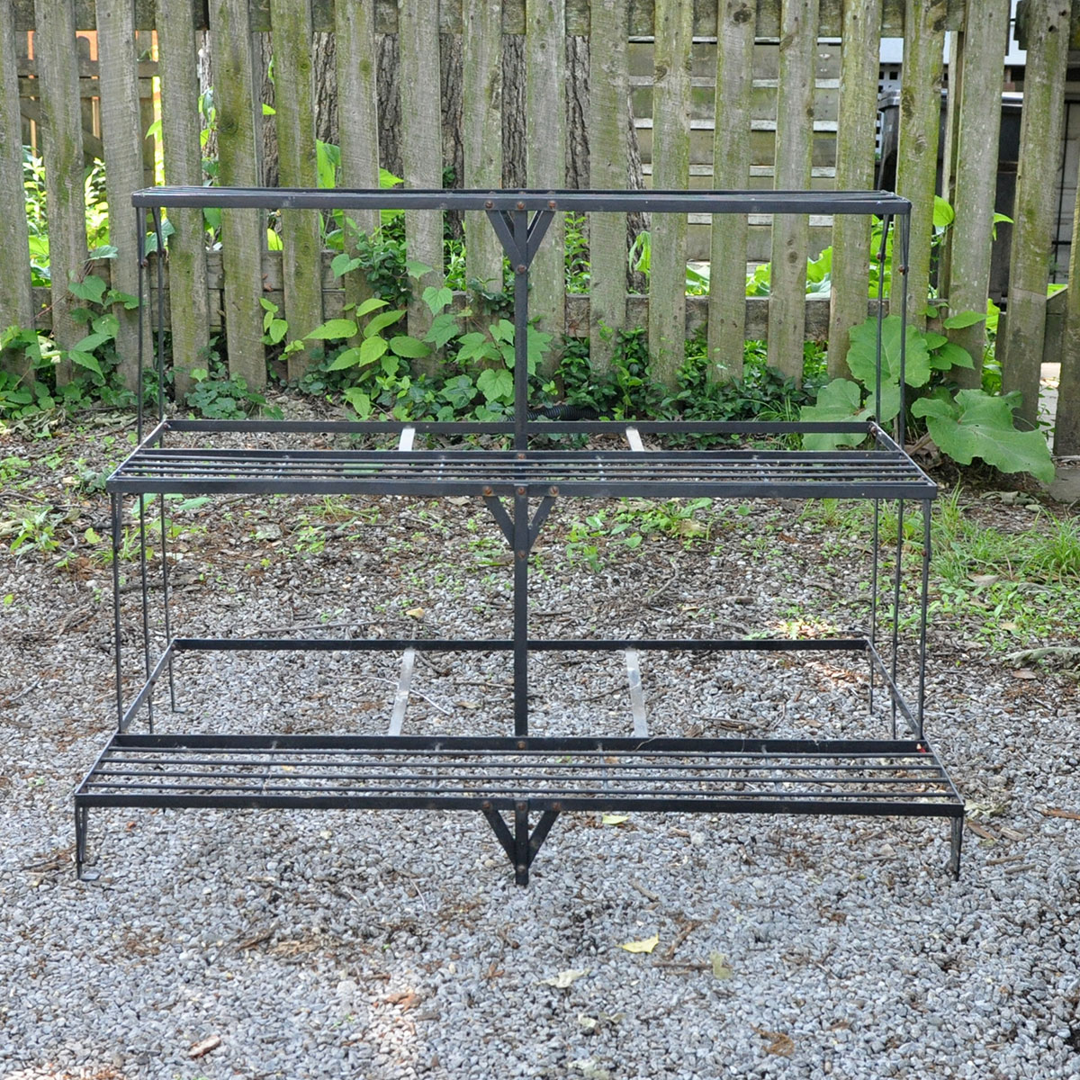 Three-Tier Iron Plant Stand
