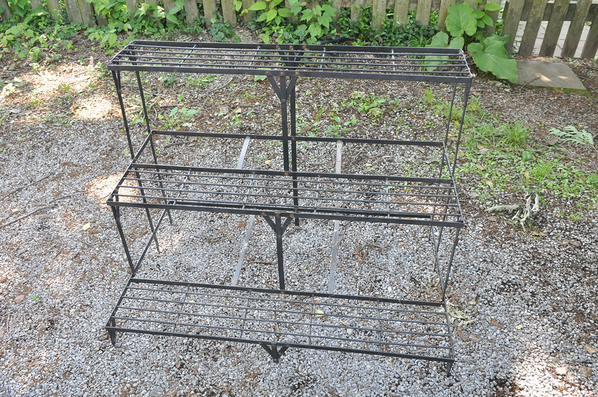 Three-Tier Iron Plant Stand
