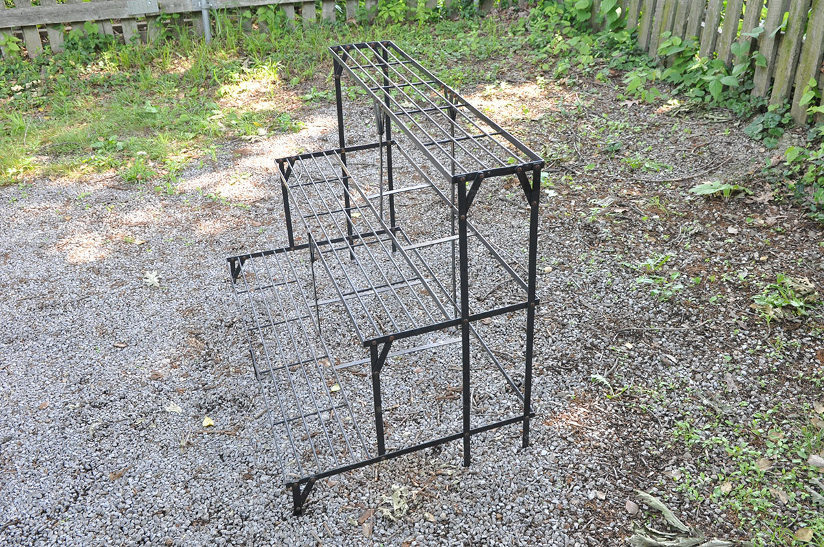 Three-Tier Iron Plant Stand