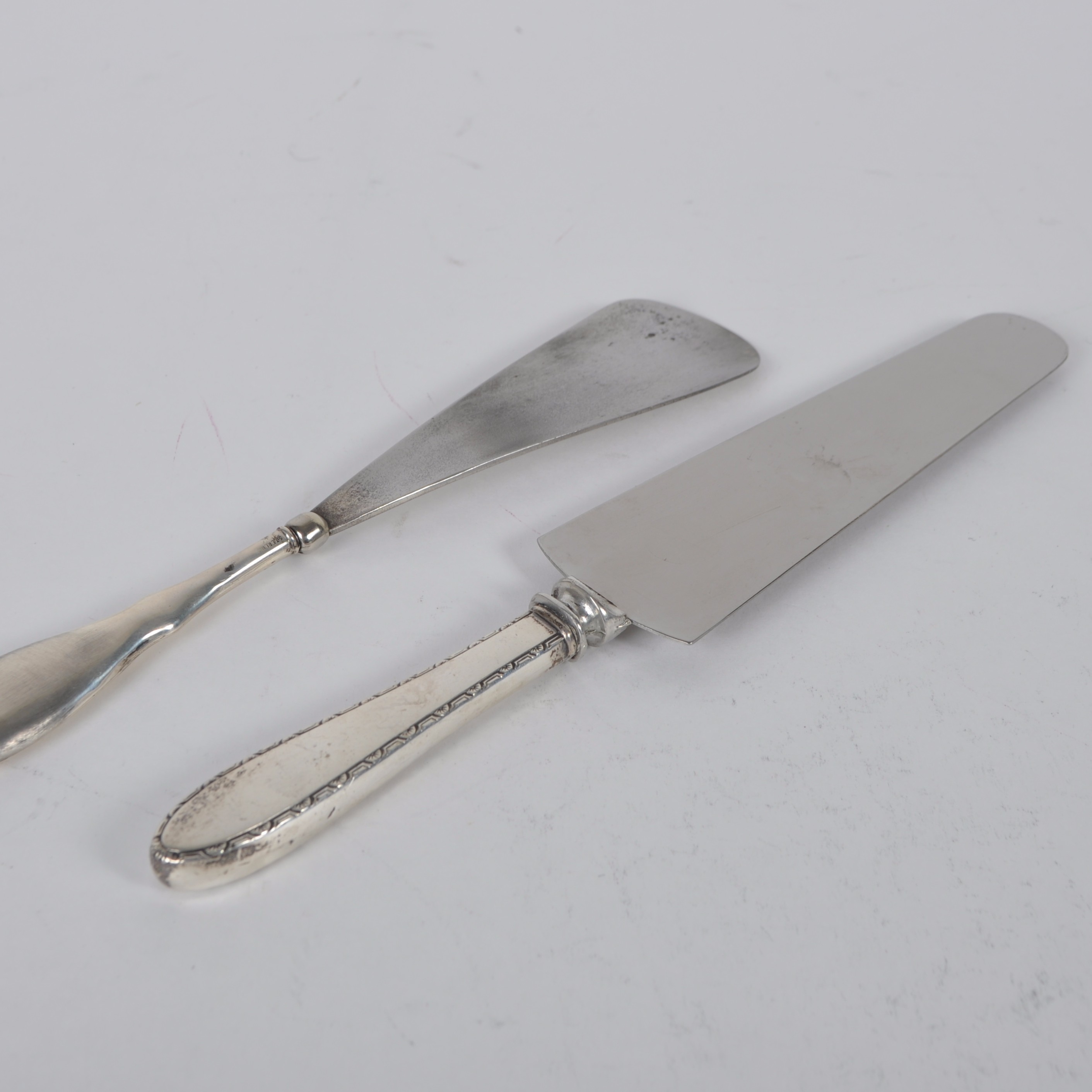 Sterling Silver Cake Server and Shoe Horn